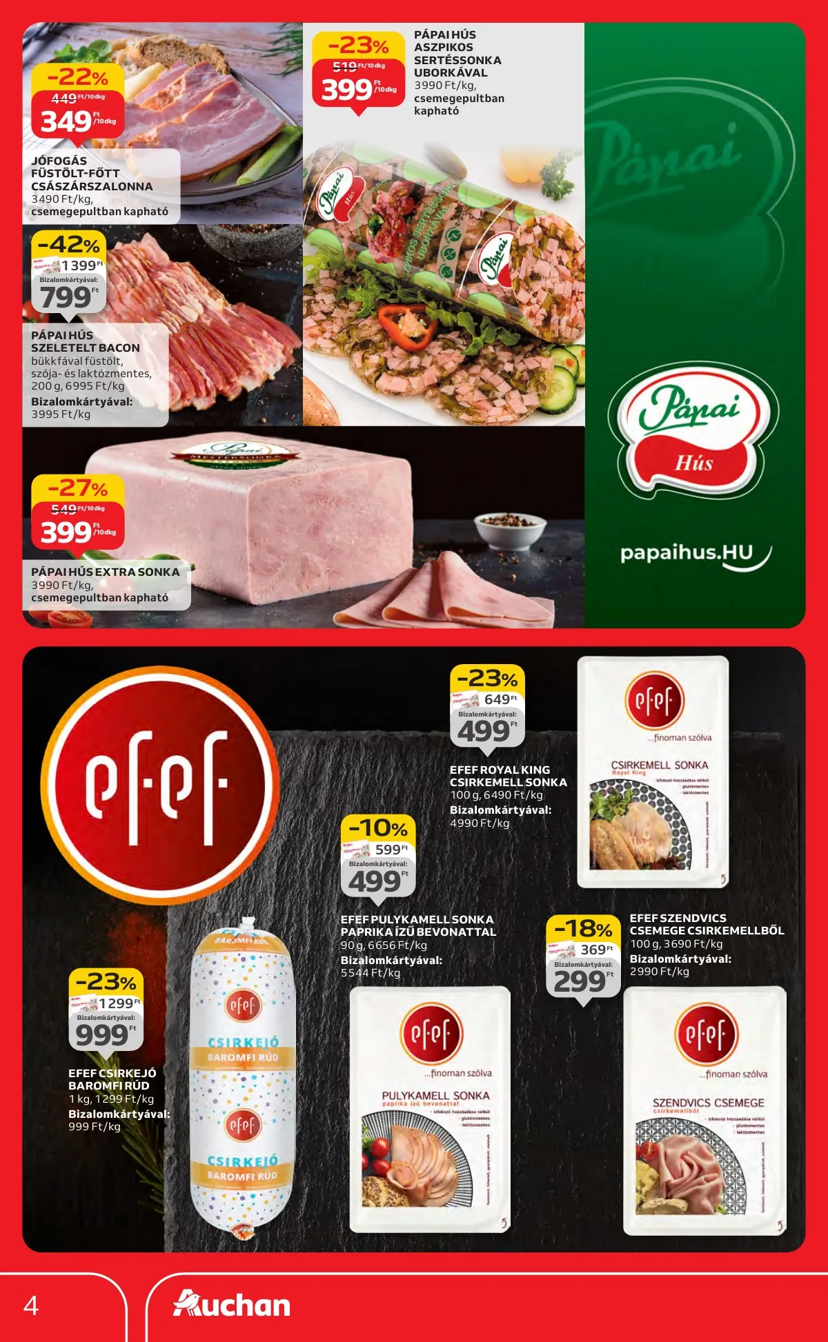 Auchan akciós újság Hipermarket markas akciók 09.18–10.01 – 4. oldal