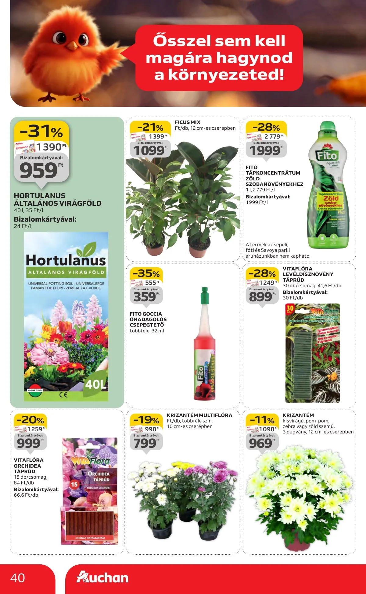 Auchan akciós újság Hipermarket markas akciók 09.18–10.01 – 40. oldal