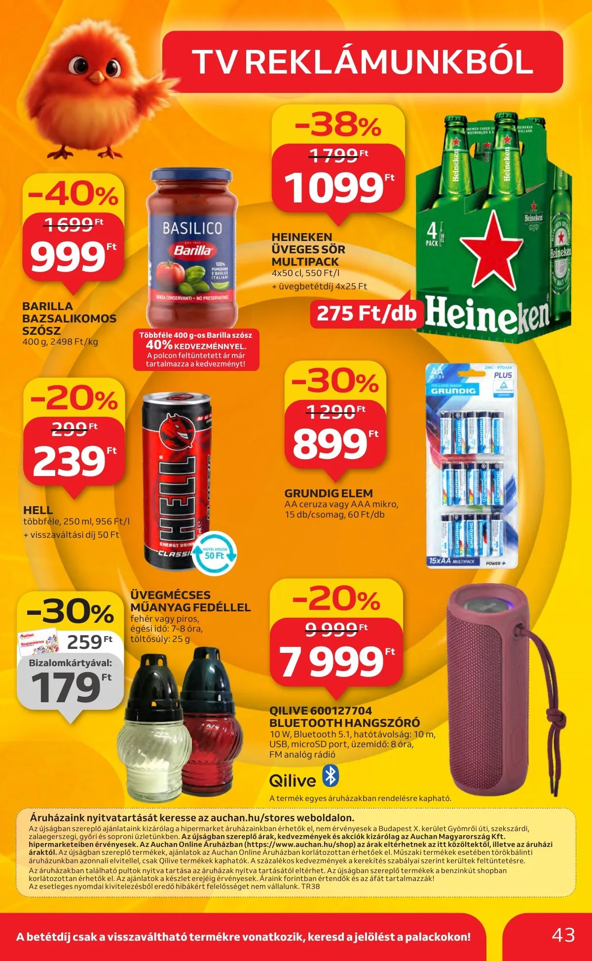 Auchan akciós újság Hipermarket markas akciók 09.18–10.01 – 43. oldal