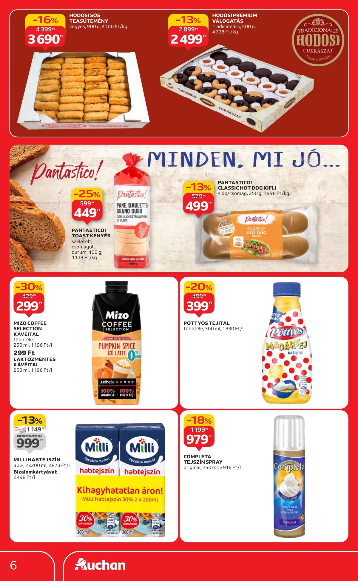 Auchan akciós újság Hipermarket markas akciók 09.18–10.01 – 6. oldal