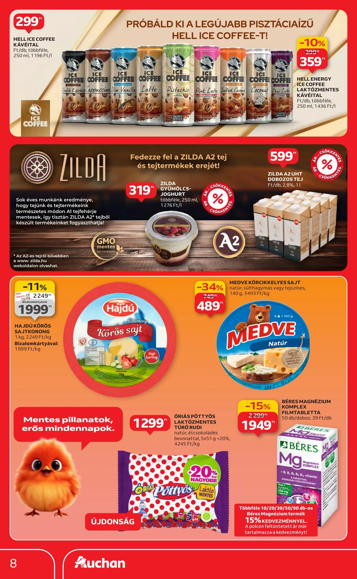 Auchan akciós újság Hipermarket markas akciók 09.18–10.01 – 8. oldal