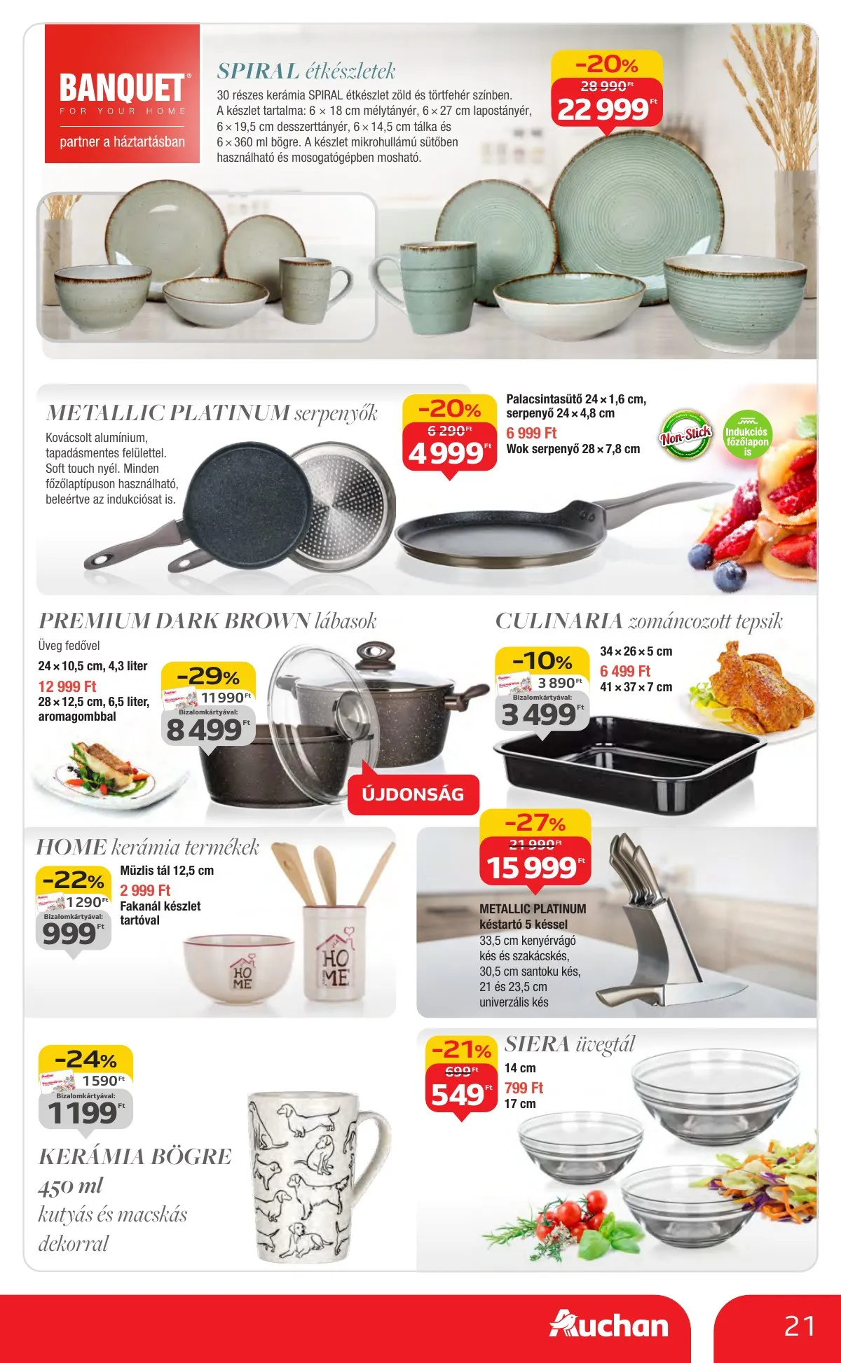 Auchan akciós újság Hipermarket markas 11.06–11.19 – 21. oldal