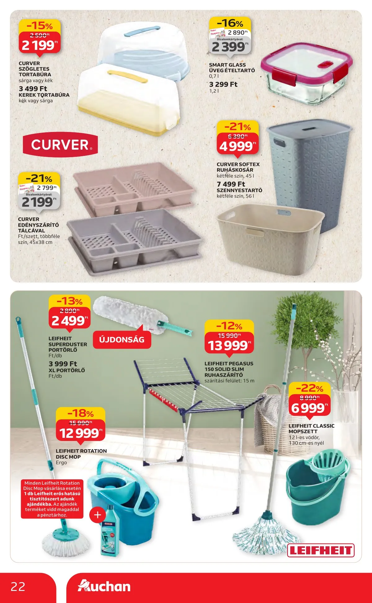 Auchan akciós újság Hipermarket markas 11.06–11.19 – 22. oldal