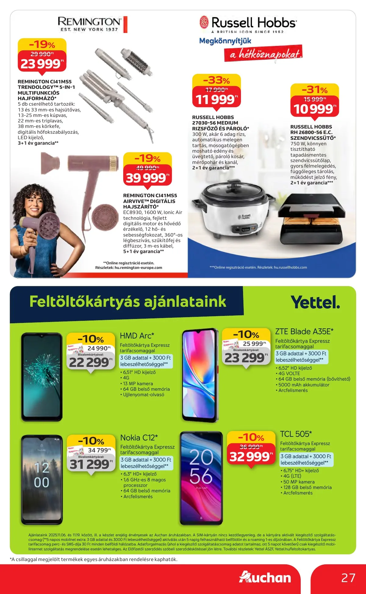 Auchan akciós újság Hipermarket markas 11.06–11.19 – 27. oldal