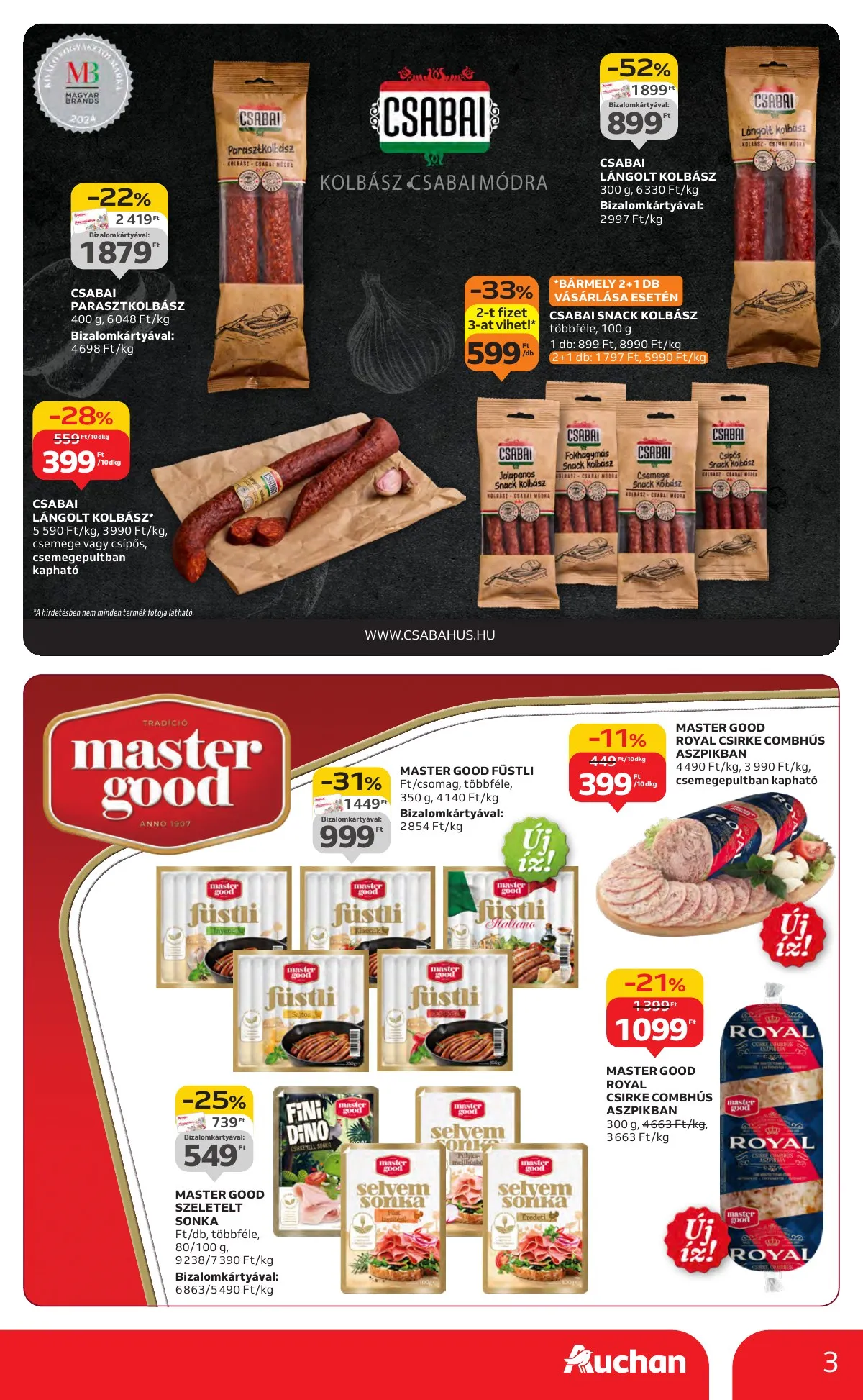 Auchan akciós újság Hipermarket markas 11.06–11.19 – 3. oldal
