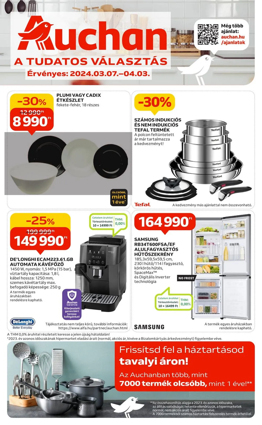 Auchan akciós újság Hipermarket minden ami konyha 03.07–04.03