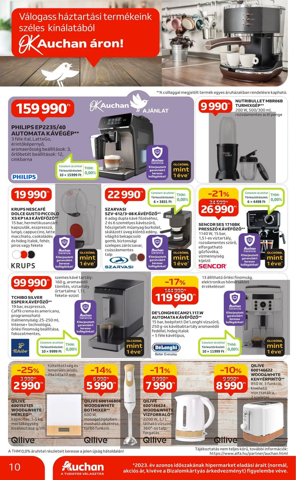 Auchan akciós újság Hipermarket minden ami konyha 03.07–04.03 – 10. oldal