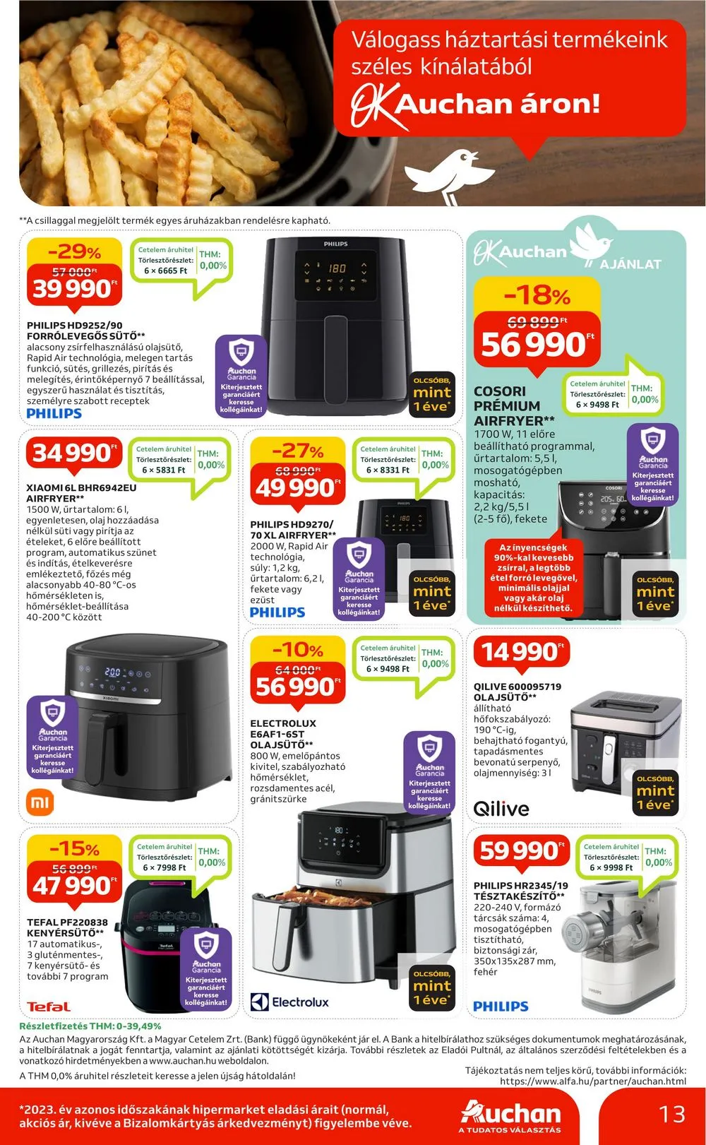 Auchan akciós újság Hipermarket minden ami konyha 03.07–04.03 – 13. oldal