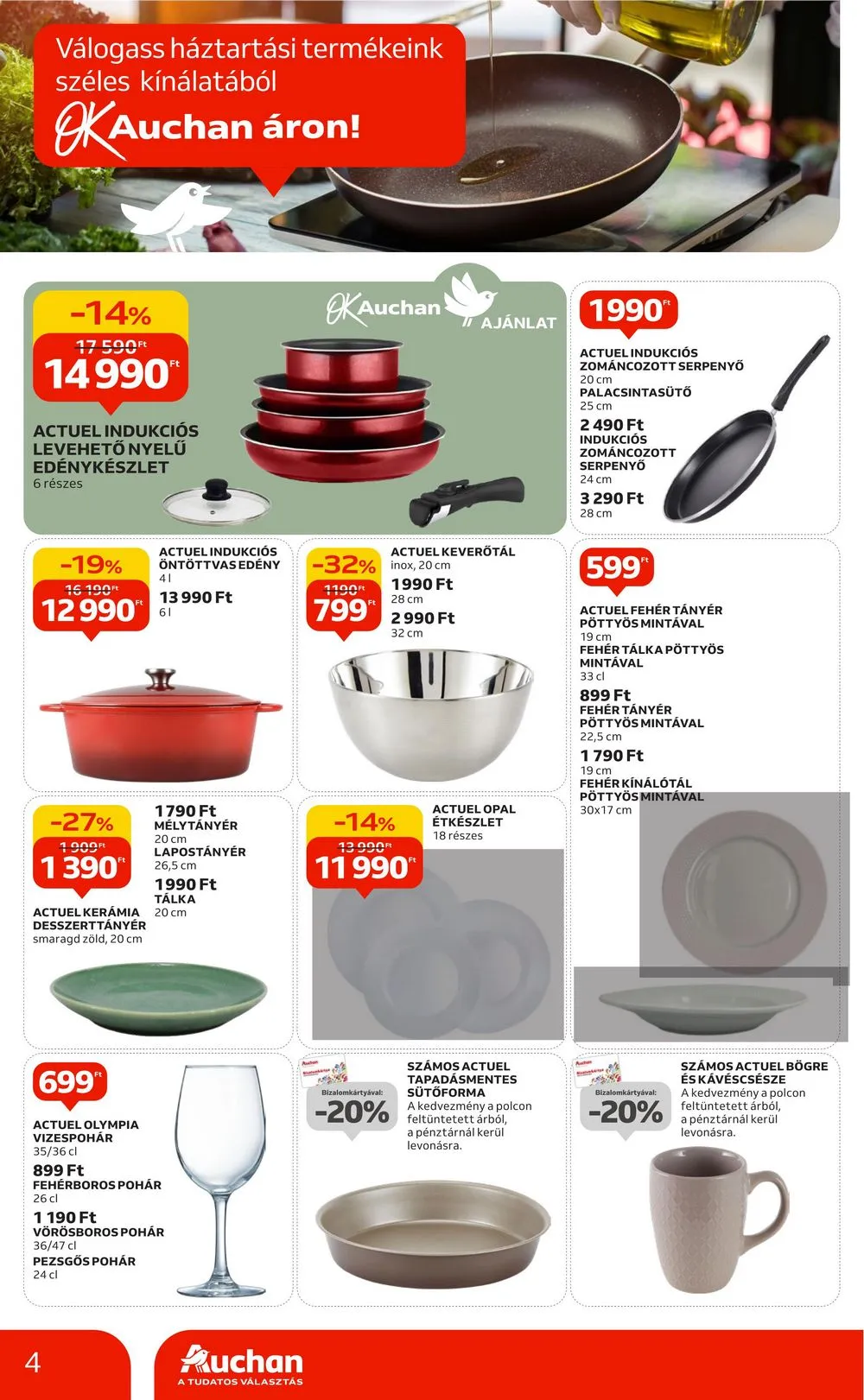Auchan akciós újság Hipermarket minden ami konyha 03.07–04.03 – 4. oldal