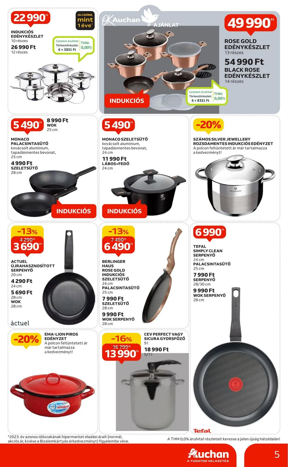 Auchan akciós újság Hipermarket minden ami konyha 03.07–04.03 – 5. oldal