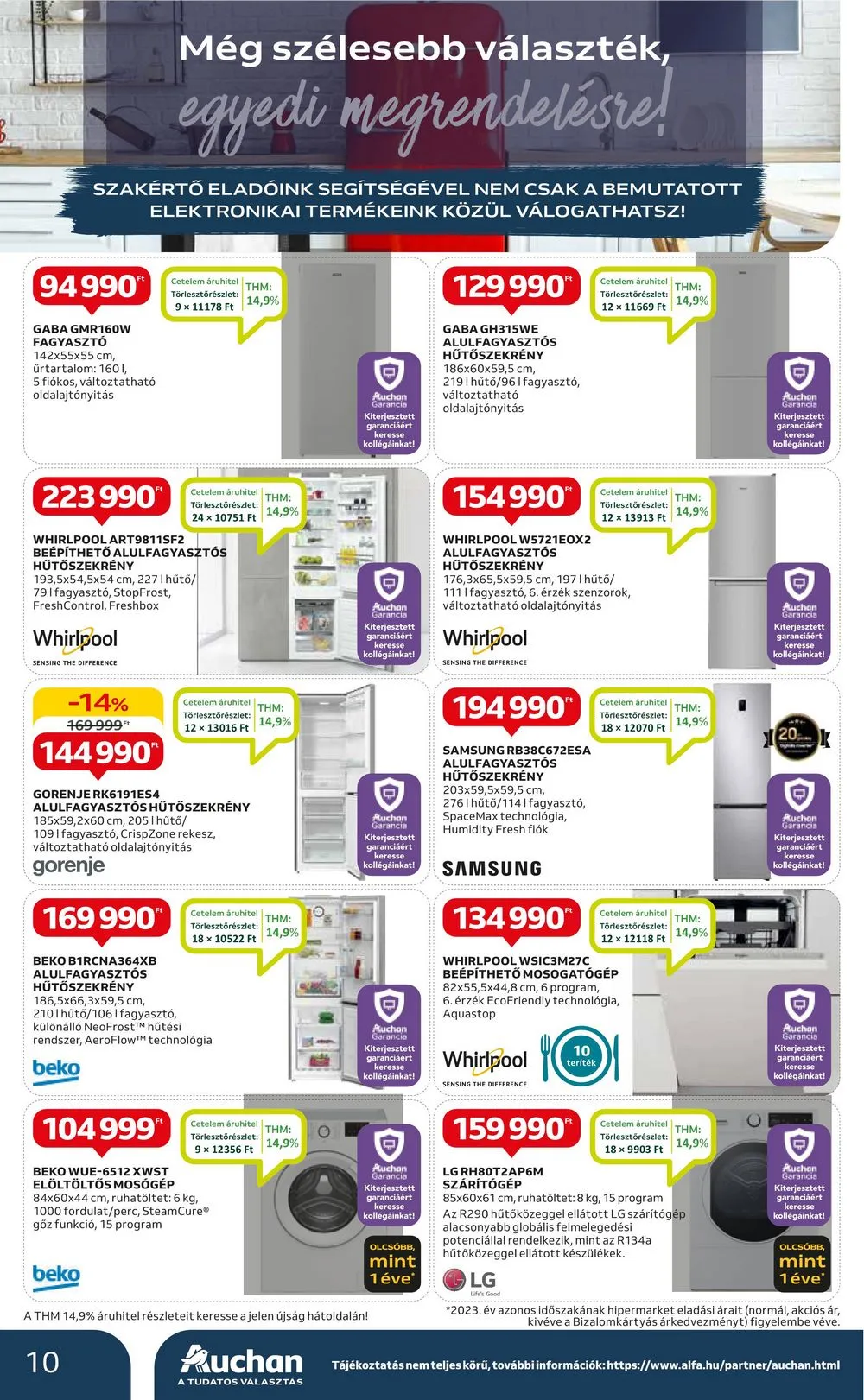 Auchan akciós újság Hipermarket Muszaki 07.04–07.17 – 10. oldal