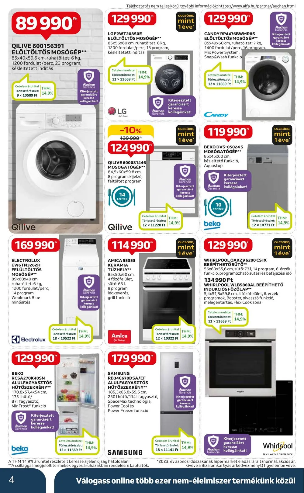 Auchan akciós újság Hipermarket Muszaki 07.04–07.17 – 4. oldal