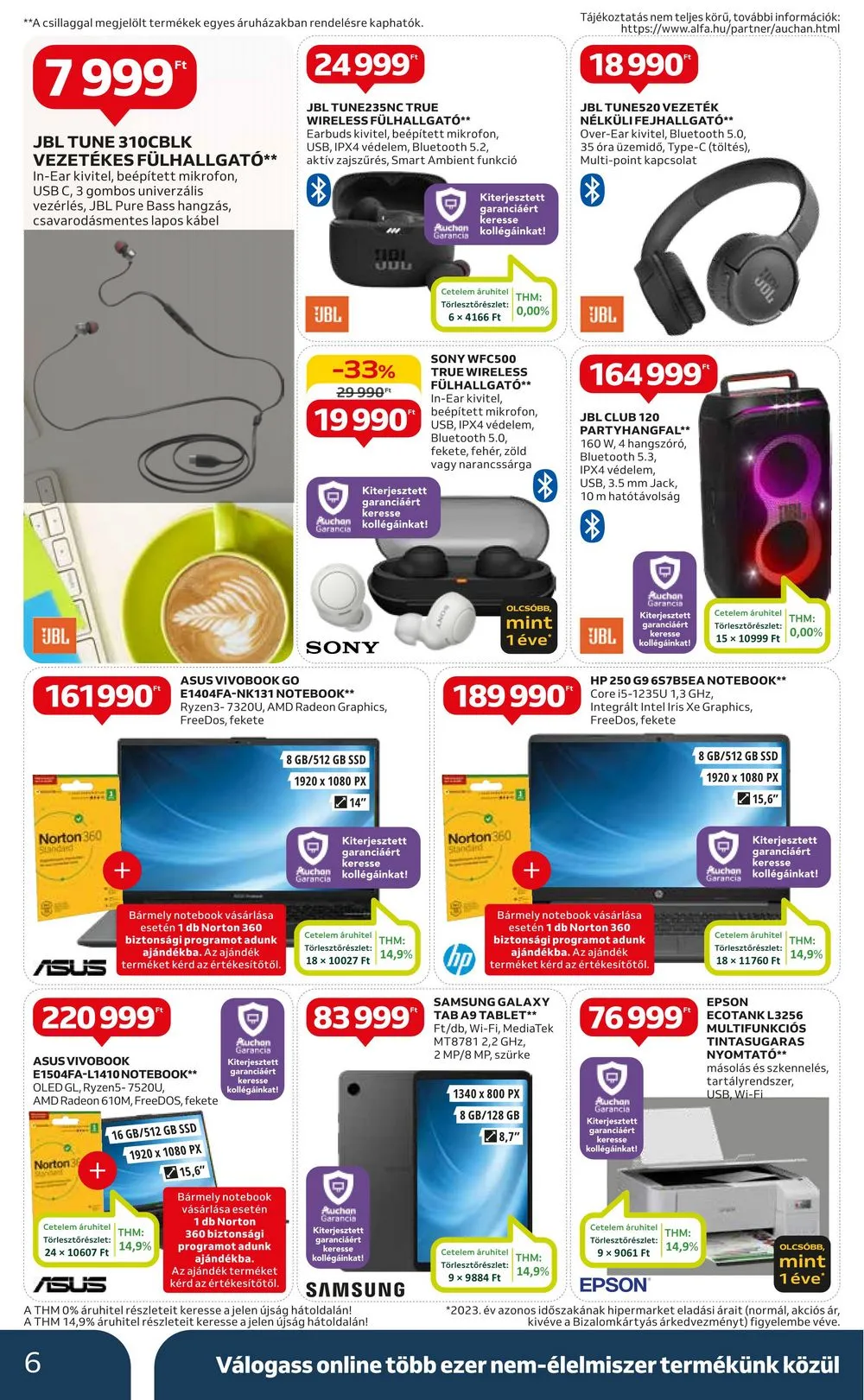 Auchan akciós újság Hipermarket Muszaki 07.04–07.17 – 6. oldal
