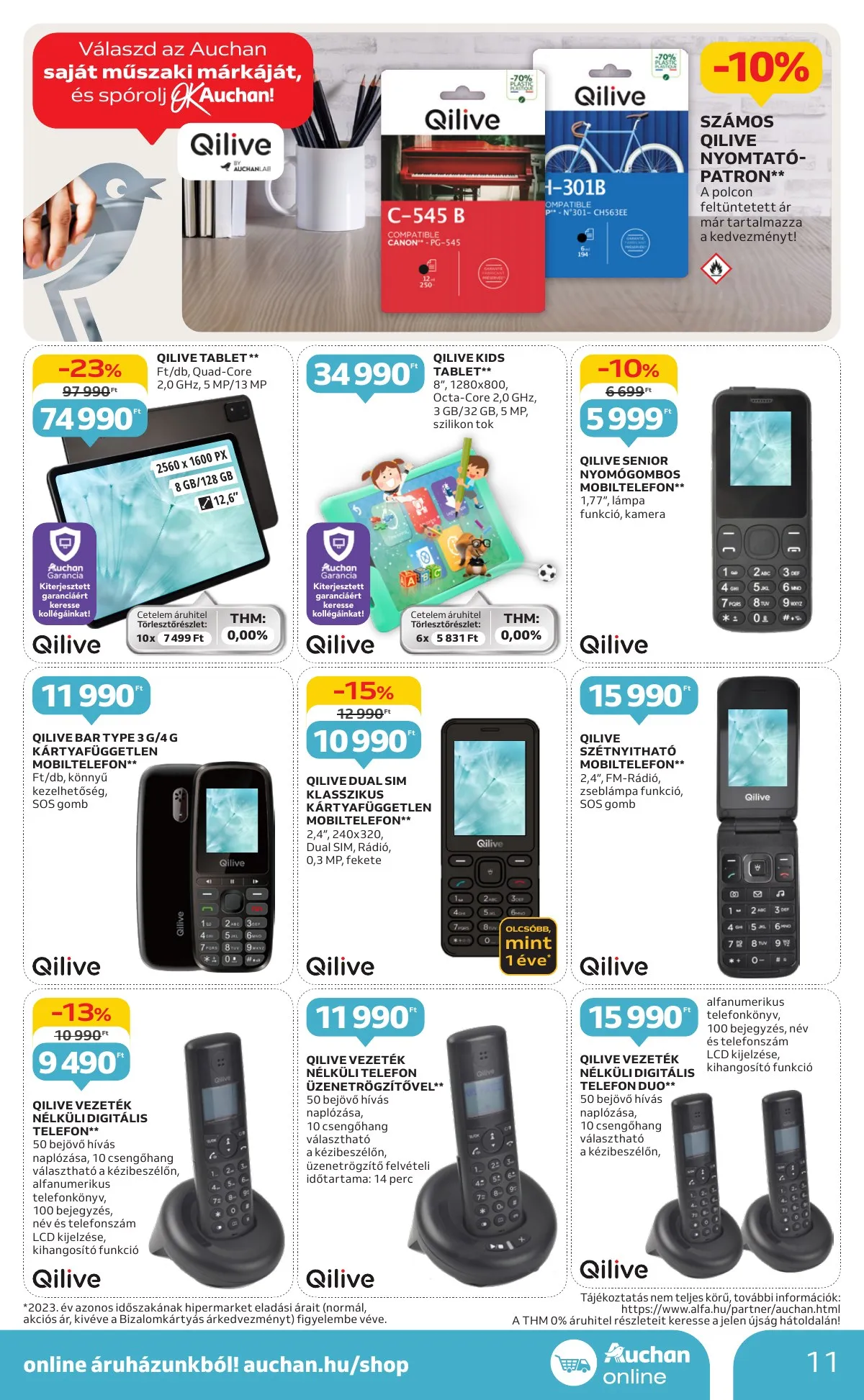 Auchan akciós újság Hipermarket Muszaki 10.03–10.22 – 11. oldal