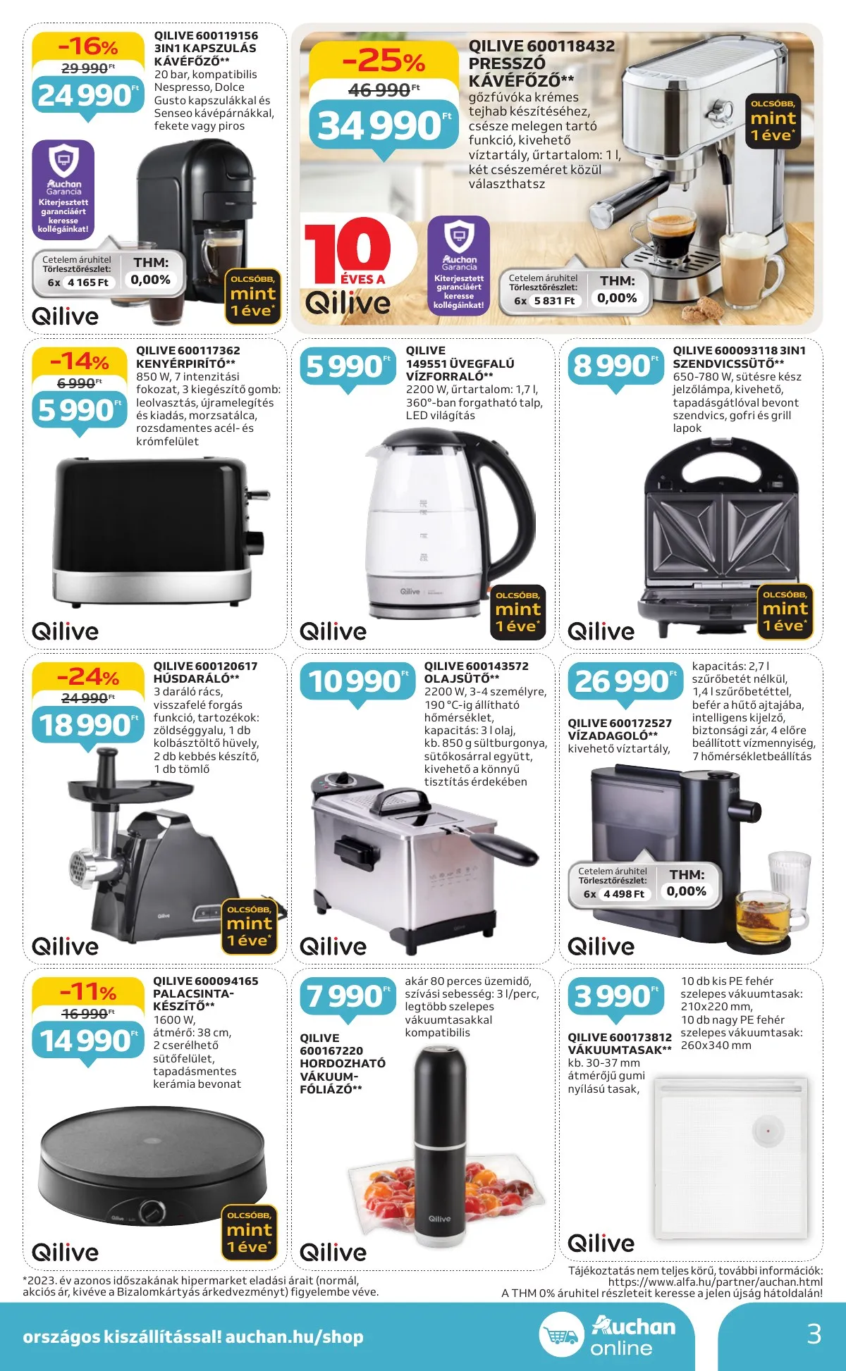 Auchan akciós újság Hipermarket Muszaki 10.03–10.22 – 3. oldal