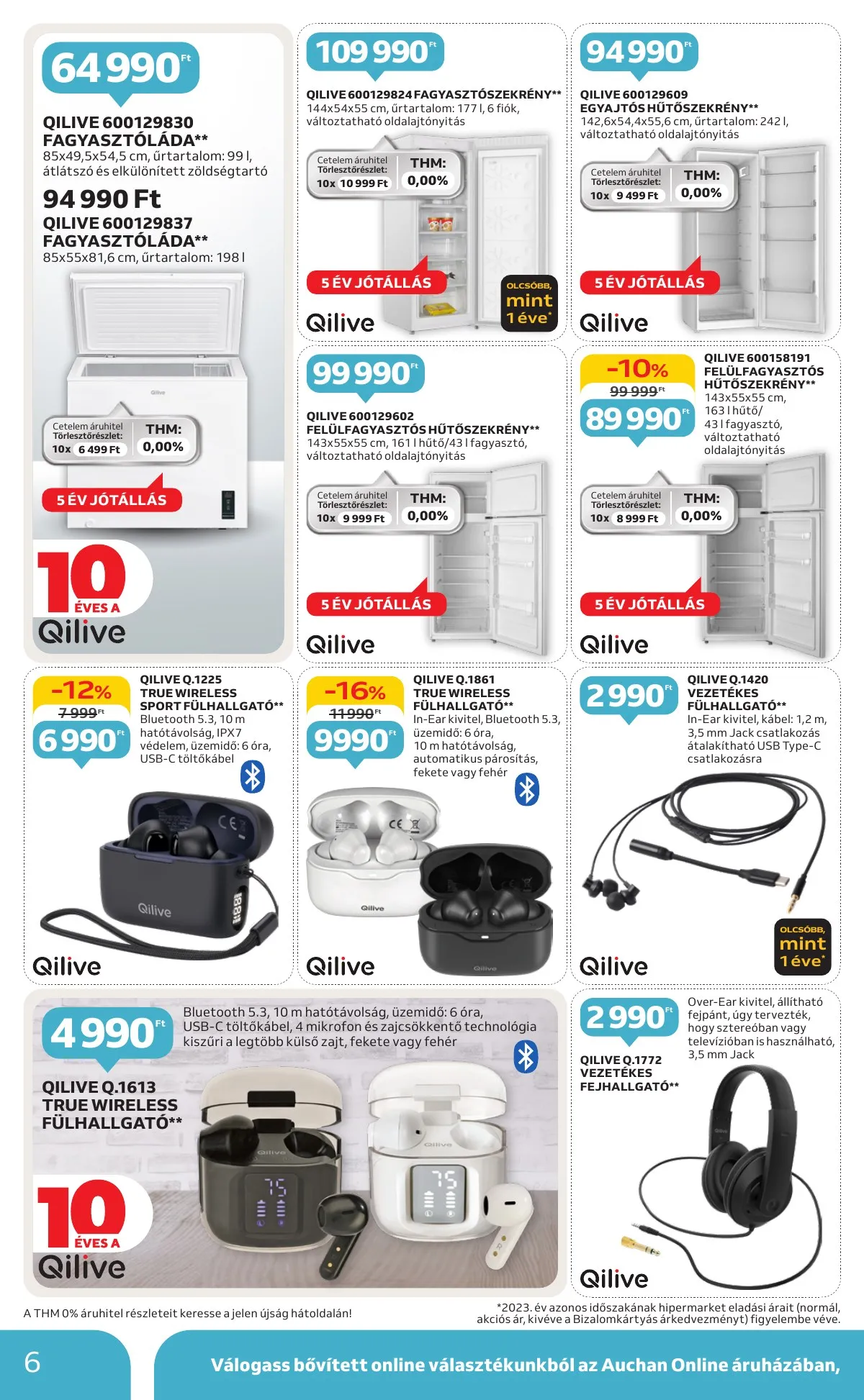 Auchan akciós újság Hipermarket Muszaki 10.03–10.22 – 6. oldal