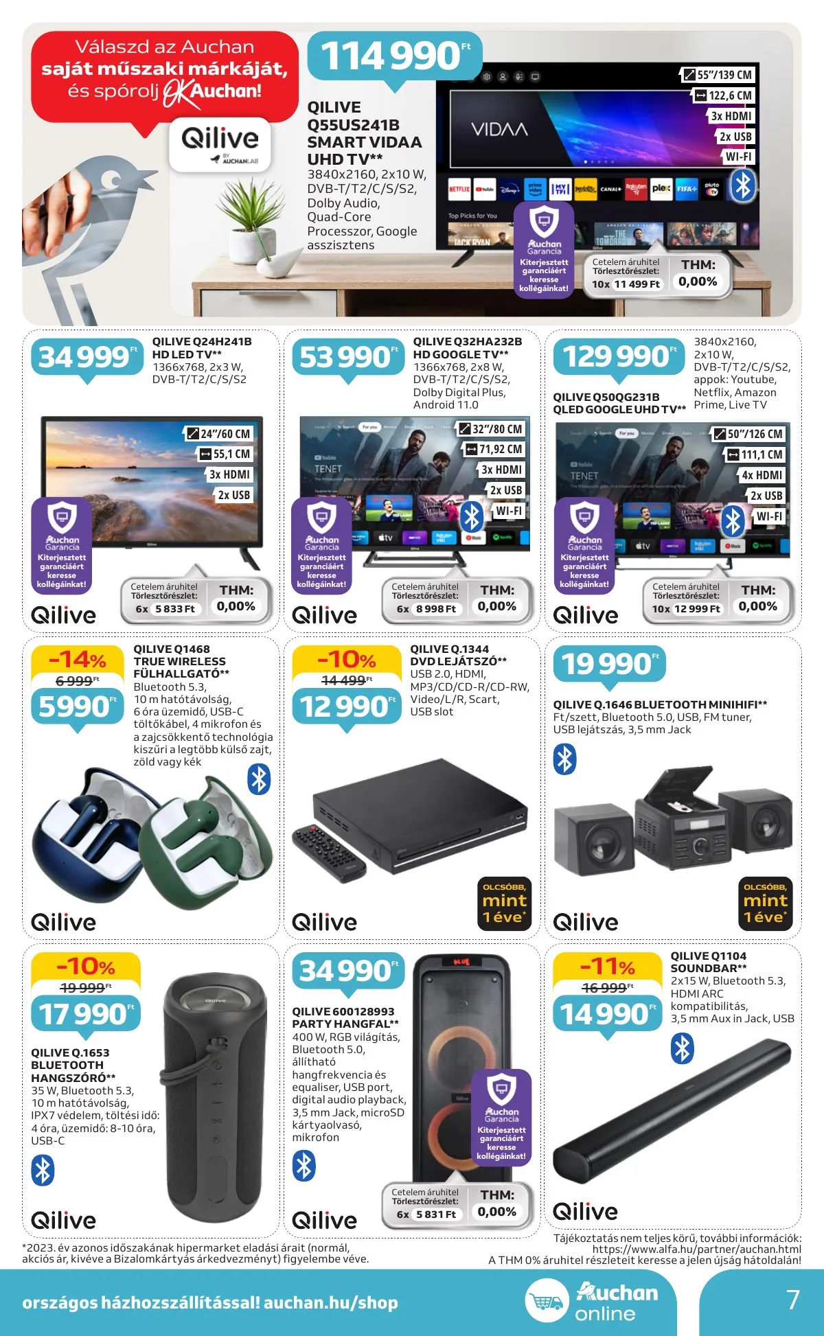 Auchan akciós újság Hipermarket Muszaki 10.03–10.22 – 7. oldal