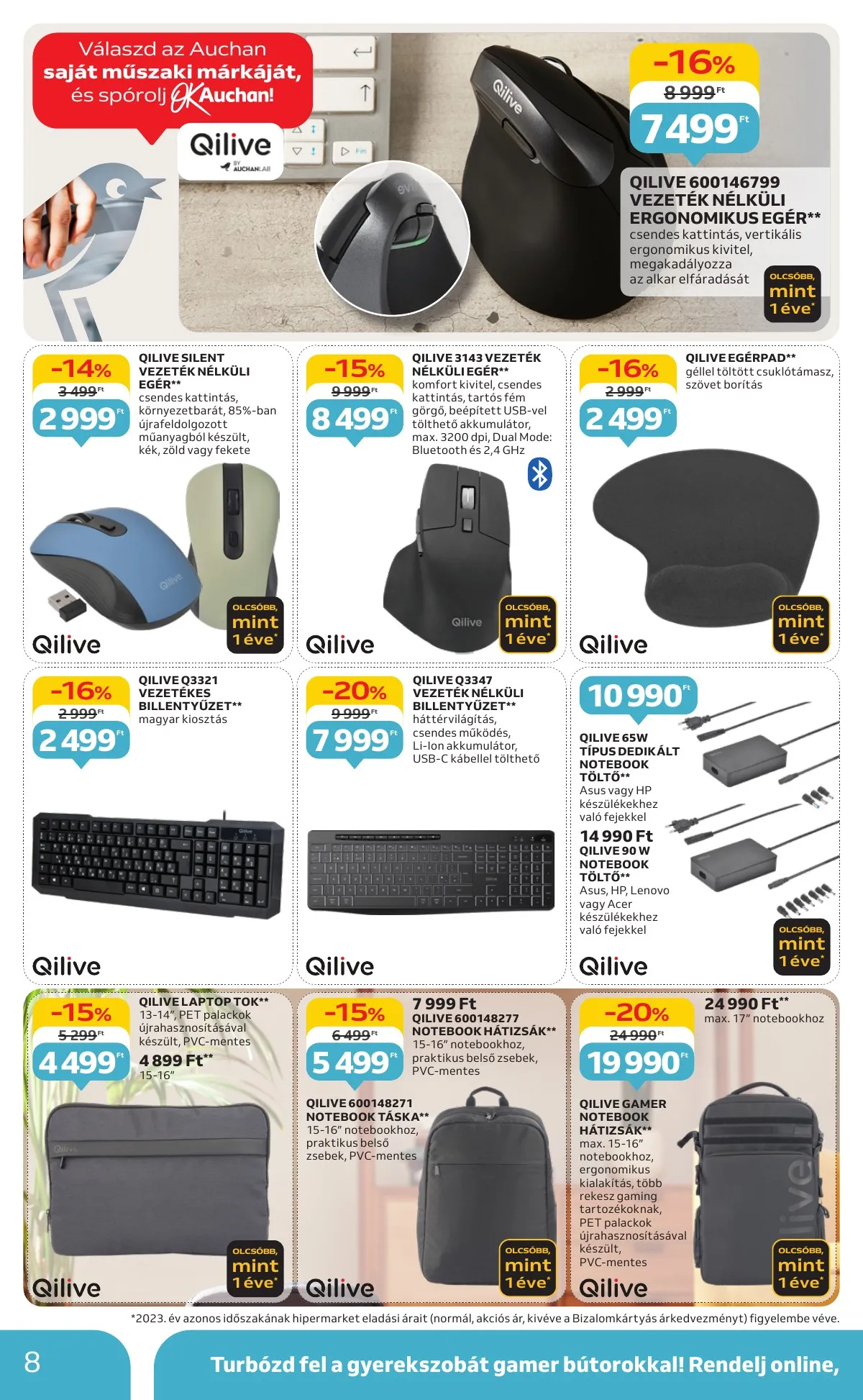 Auchan akciós újság Hipermarket Muszaki 10.03–10.22 – 8. oldal