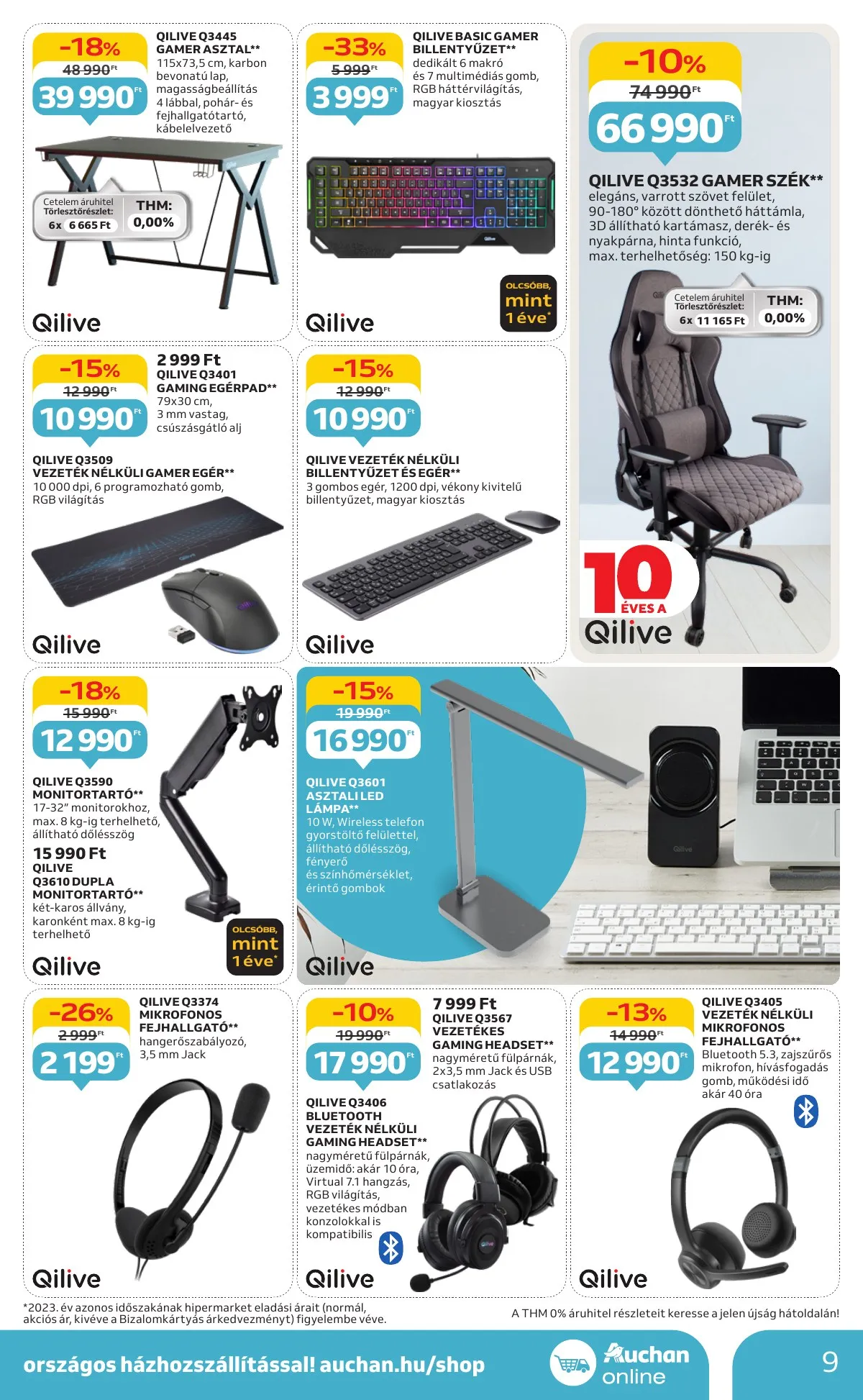 Auchan akciós újság Hipermarket Muszaki 10.03–10.22 – 9. oldal