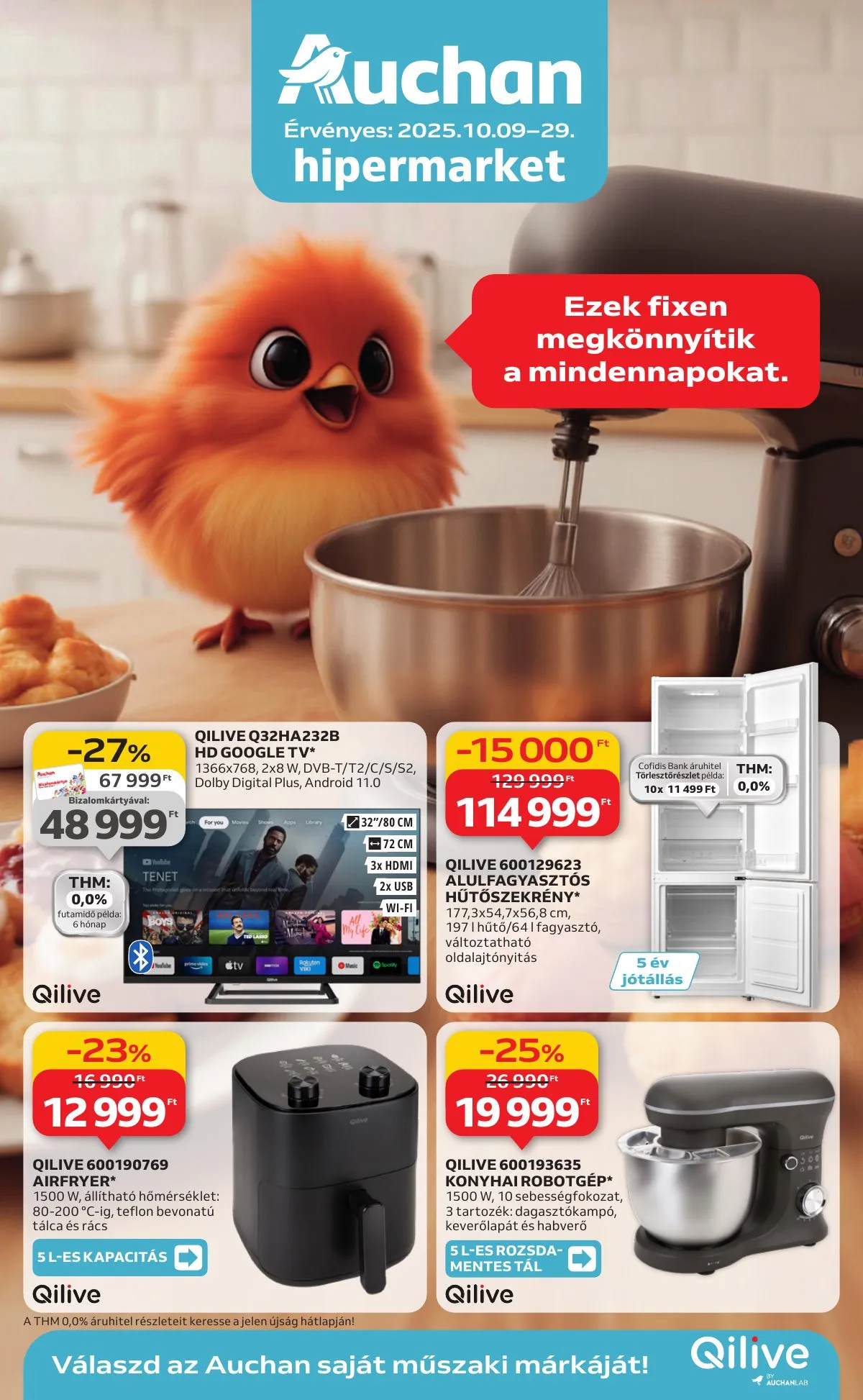 Auchan akciós újság Hipermarket Muszaki 10.09–10.29