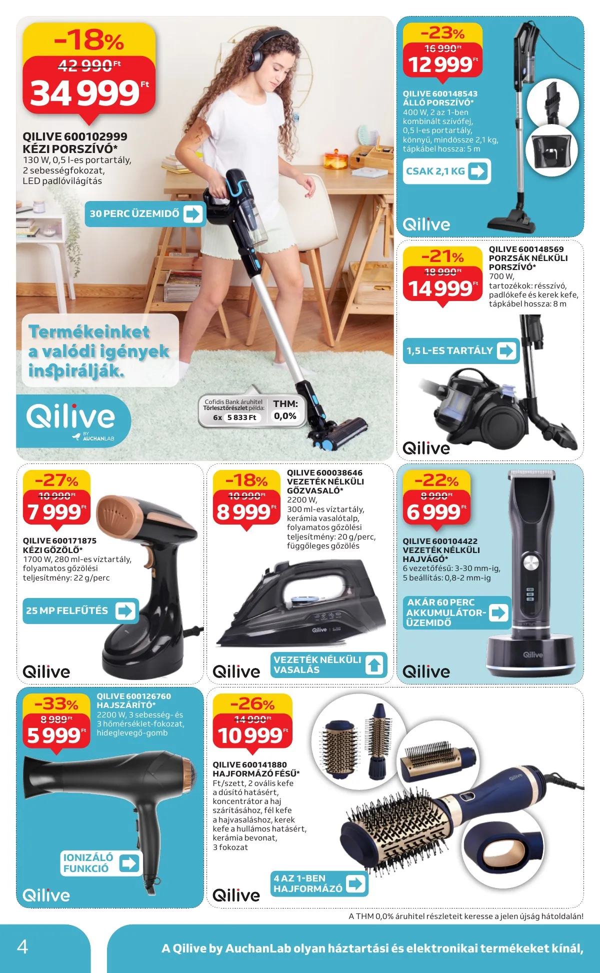 Auchan akciós újság Hipermarket Muszaki 10.09–10.29 – 4. oldal