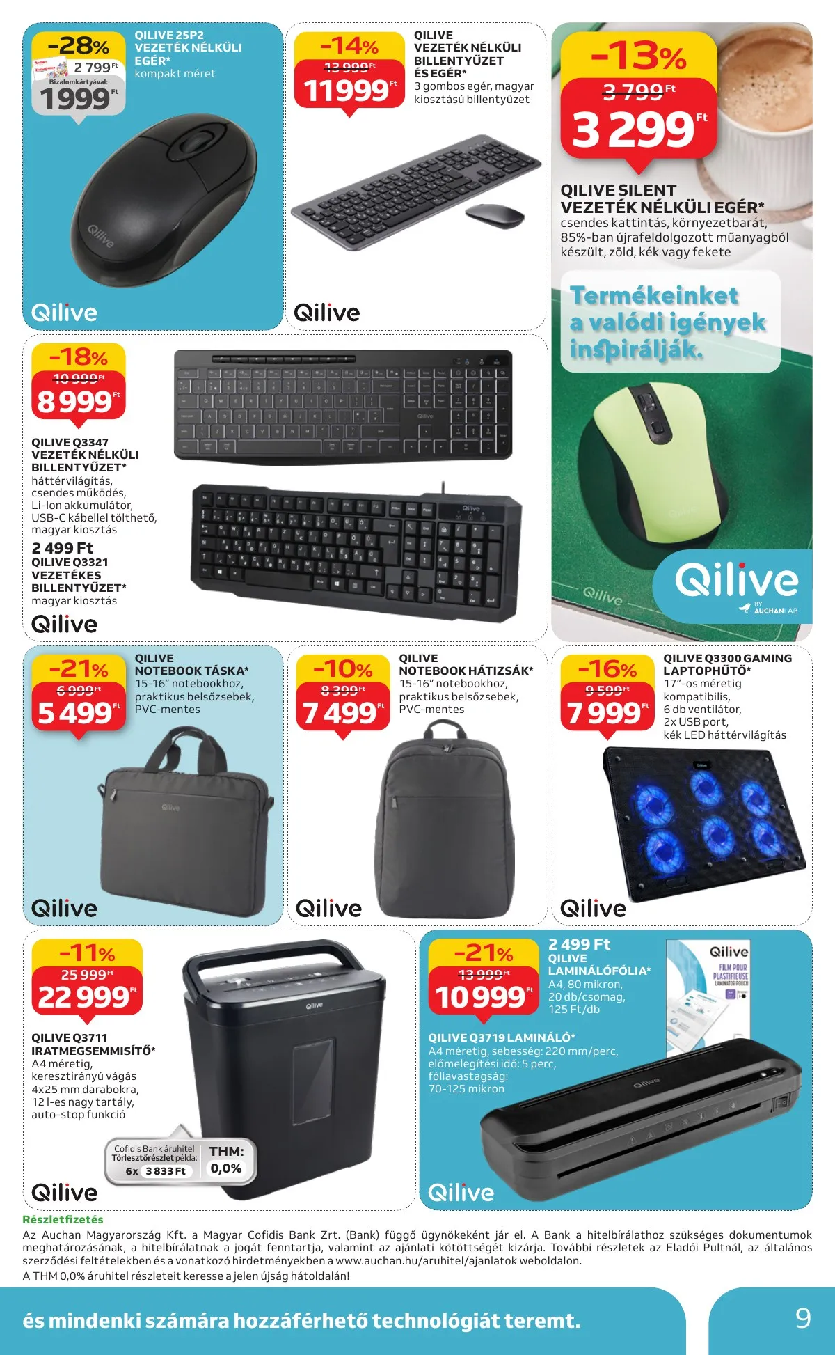 Auchan akciós újság Hipermarket Muszaki 10.09–10.29 – 9. oldal