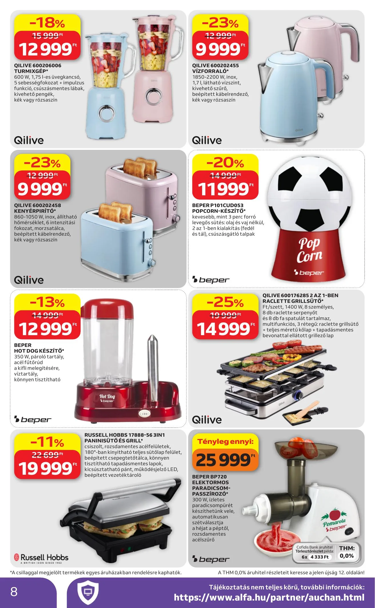 Auchan akciós újság Hipermarket Muszaki 06.04–06.17 – 8. oldal