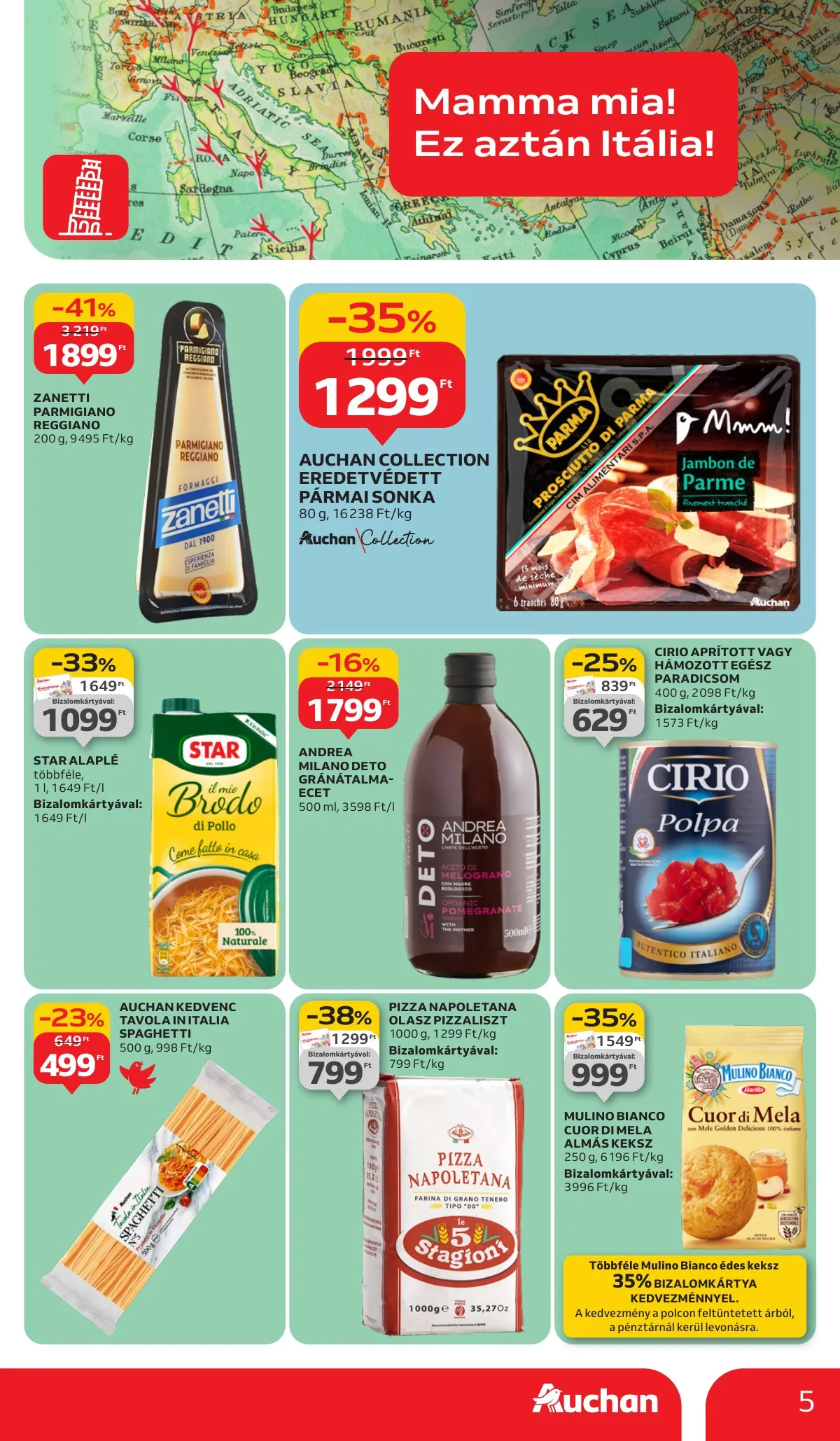 Auchan akciós újság Hipermarket nemzetkozi konyha 09.11–09.24 – 5. oldal