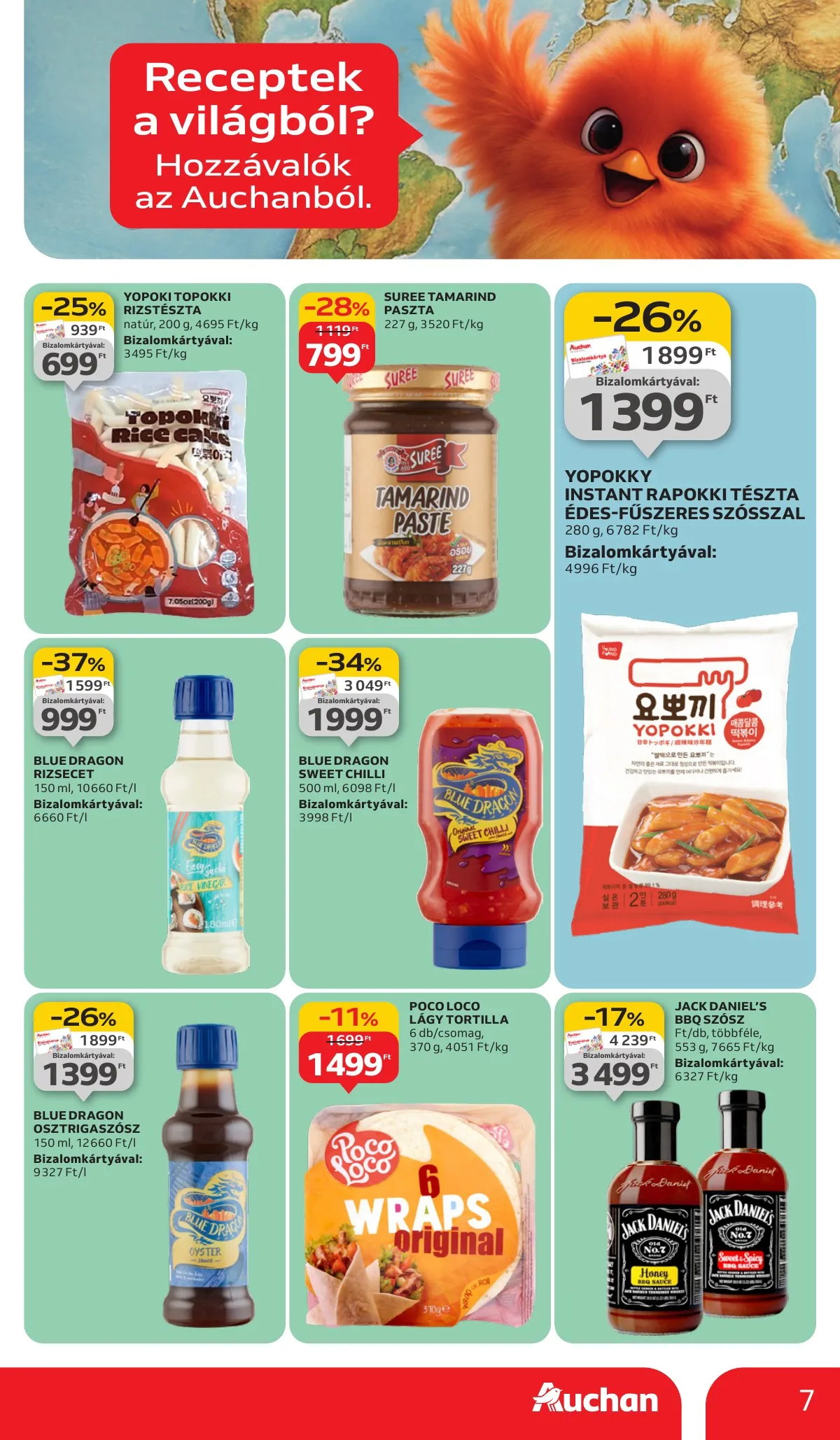 Auchan akciós újság Hipermarket nemzetkozi konyha 09.11–09.24 – 7. oldal