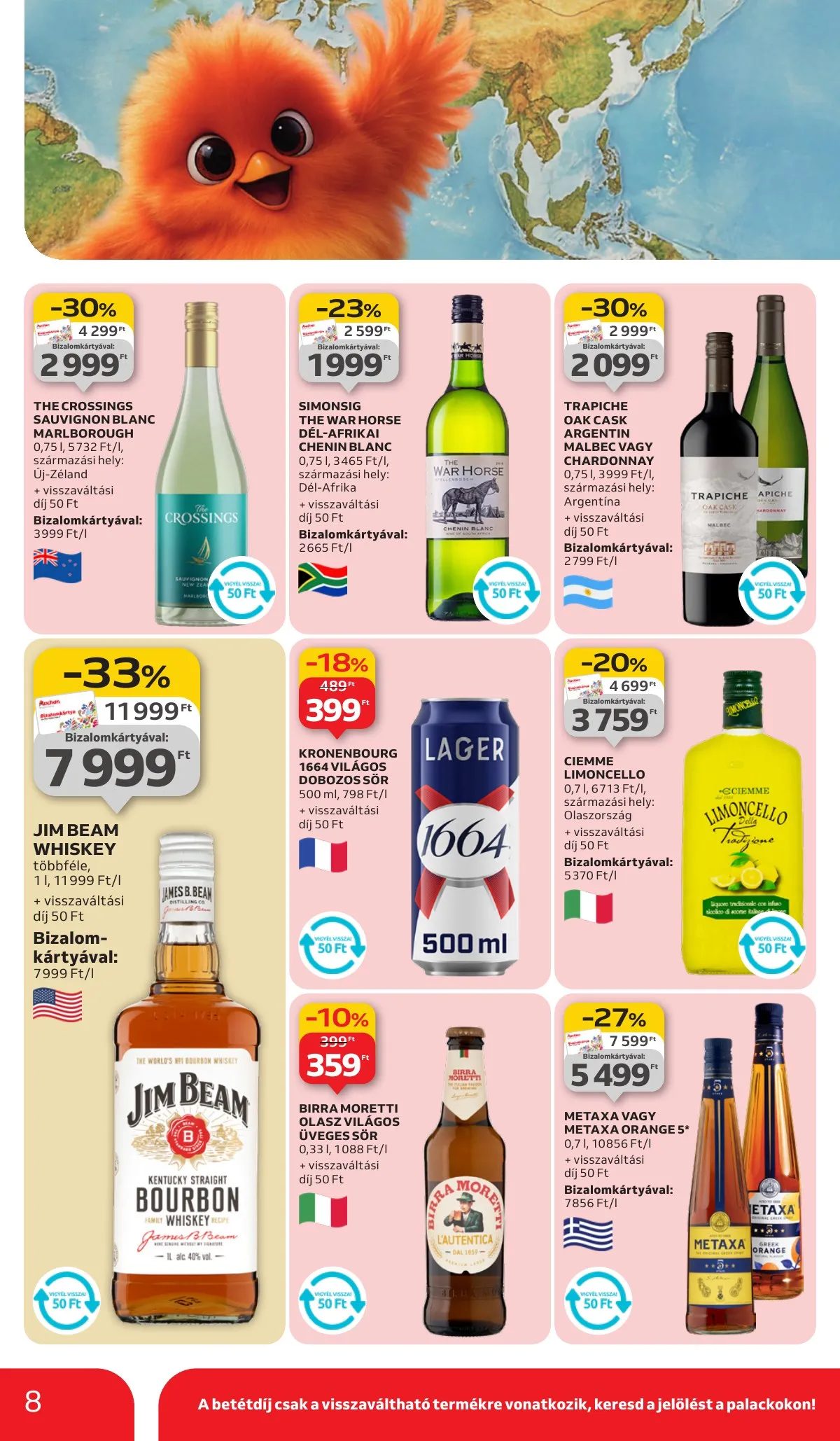 Auchan akciós újság Hipermarket nemzetkozi konyha 09.11–09.24 – 8. oldal