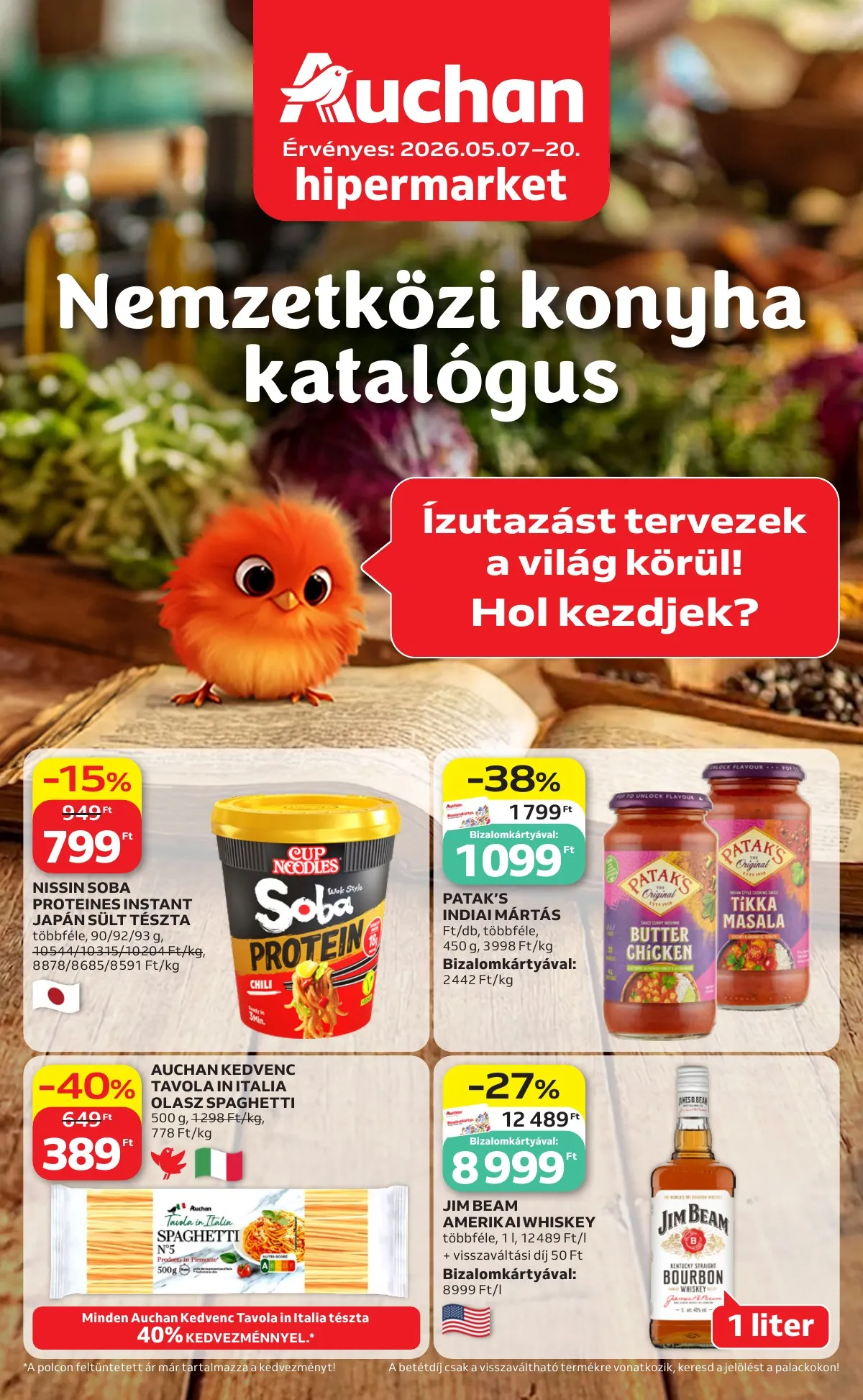 Auchan akciós újság Hipermarket Nemzetkozi konyha 05.07–05.20