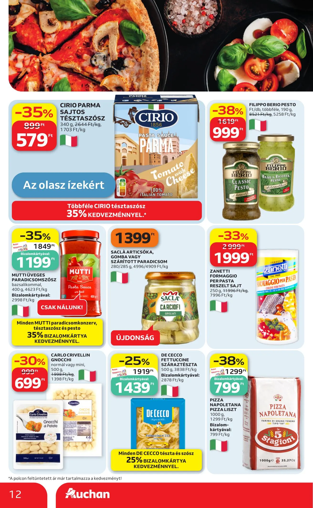 Auchan akciós újság Hipermarket Nemzetkozi konyha 05.07–05.20 – 12. oldal