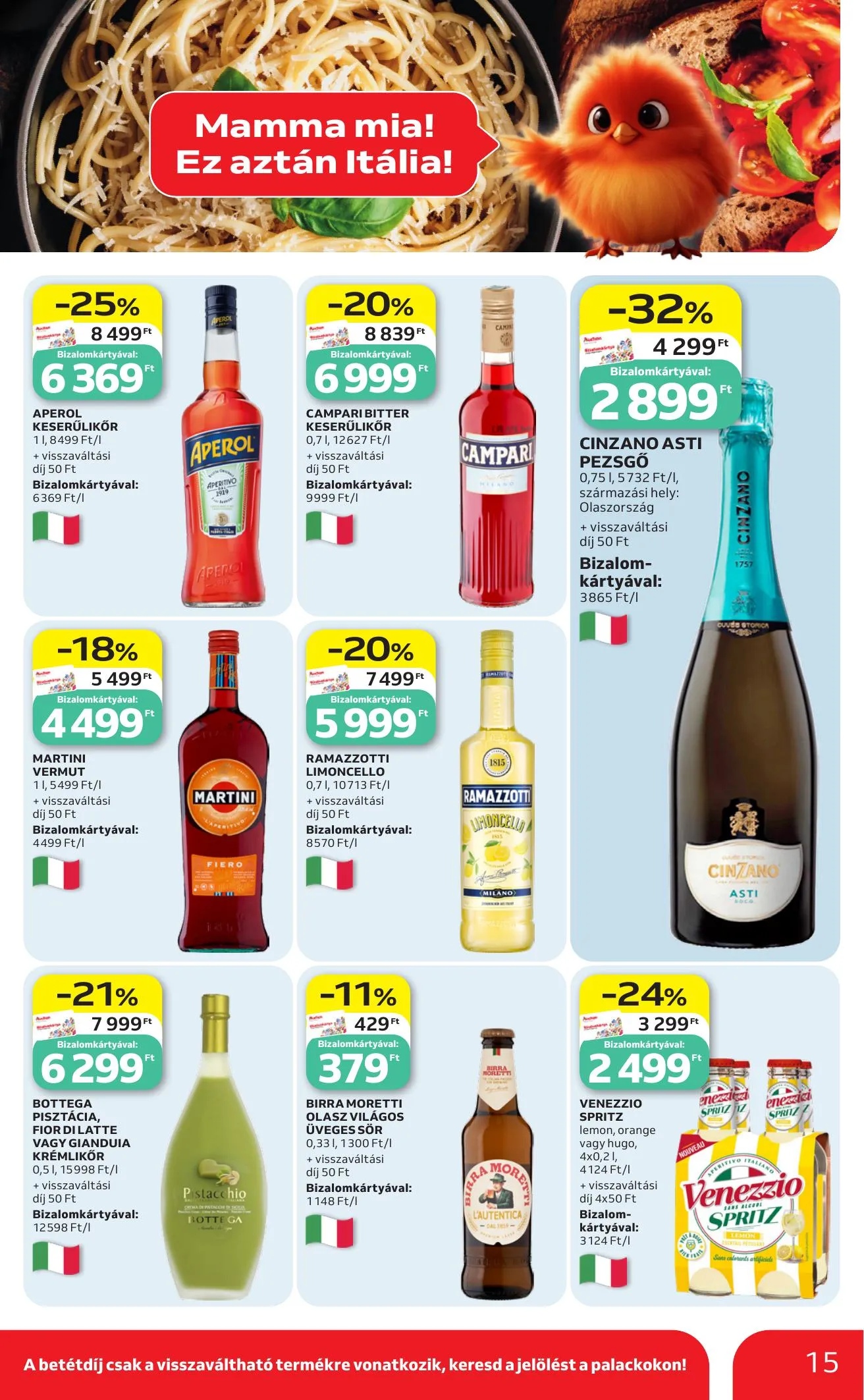 Auchan akciós újság Hipermarket Nemzetkozi konyha 05.07–05.20 – 15. oldal