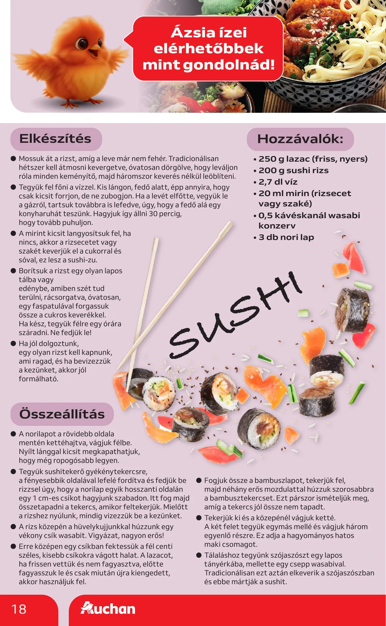 Auchan akciós újság Hipermarket Nemzetkozi konyha 05.07–05.20 – 18. oldal