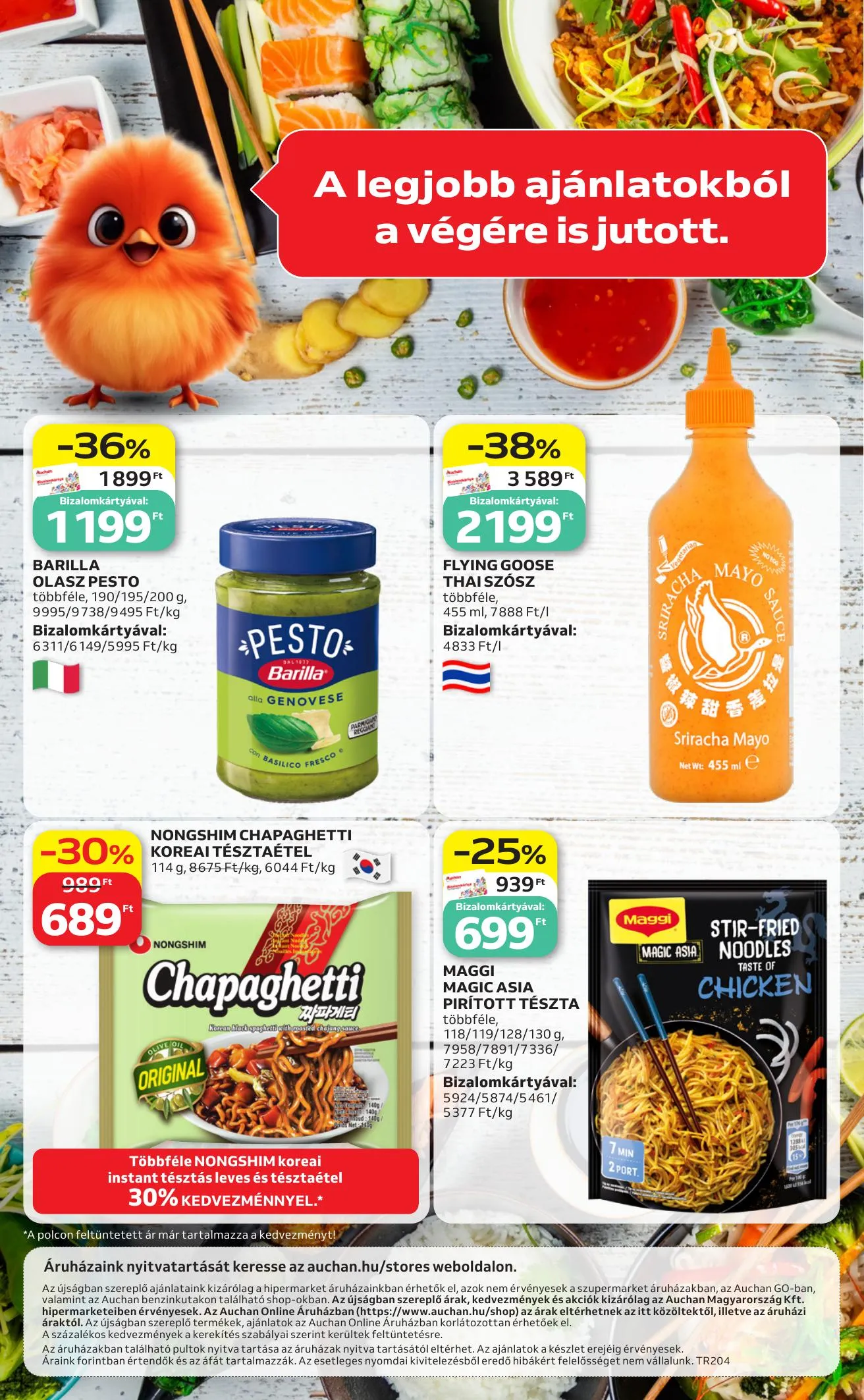 Auchan akciós újság Hipermarket Nemzetkozi konyha 05.07–05.20 – 28. oldal