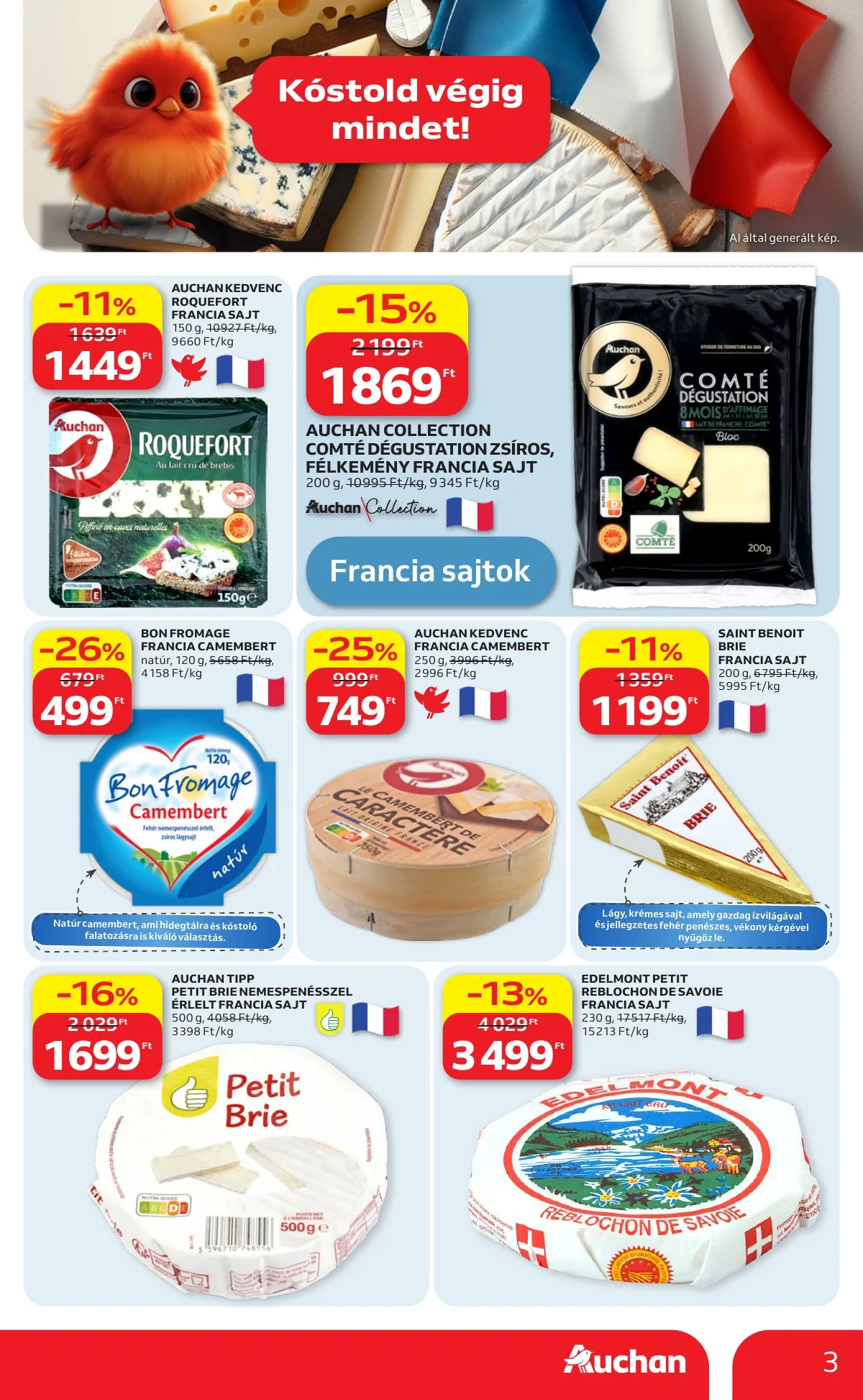 Auchan akciós újság Hipermarket Nemzetkozi konyha 05.07–05.20 – 3. oldal