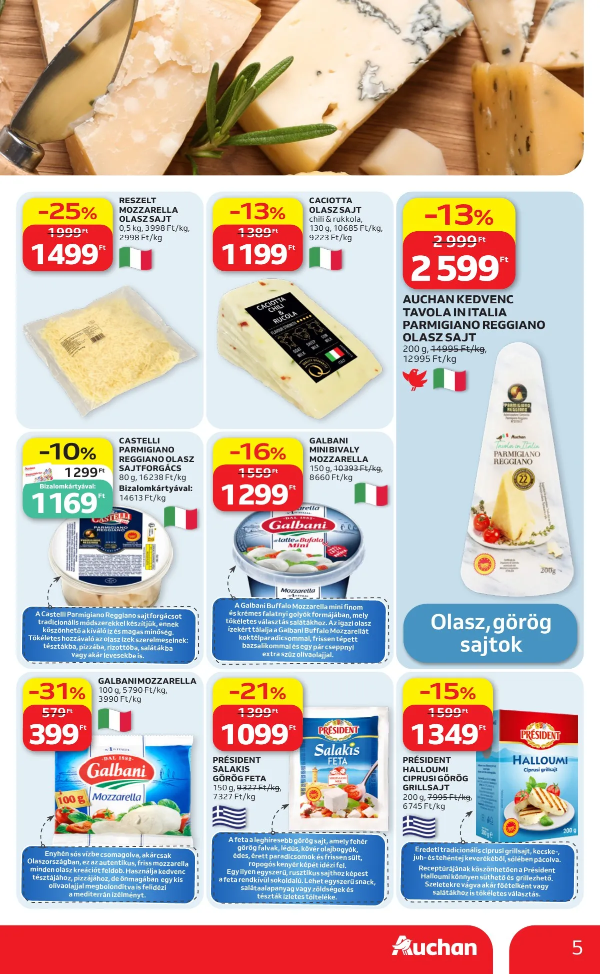 Auchan akciós újság Hipermarket Nemzetkozi konyha 05.07–05.20 – 5. oldal