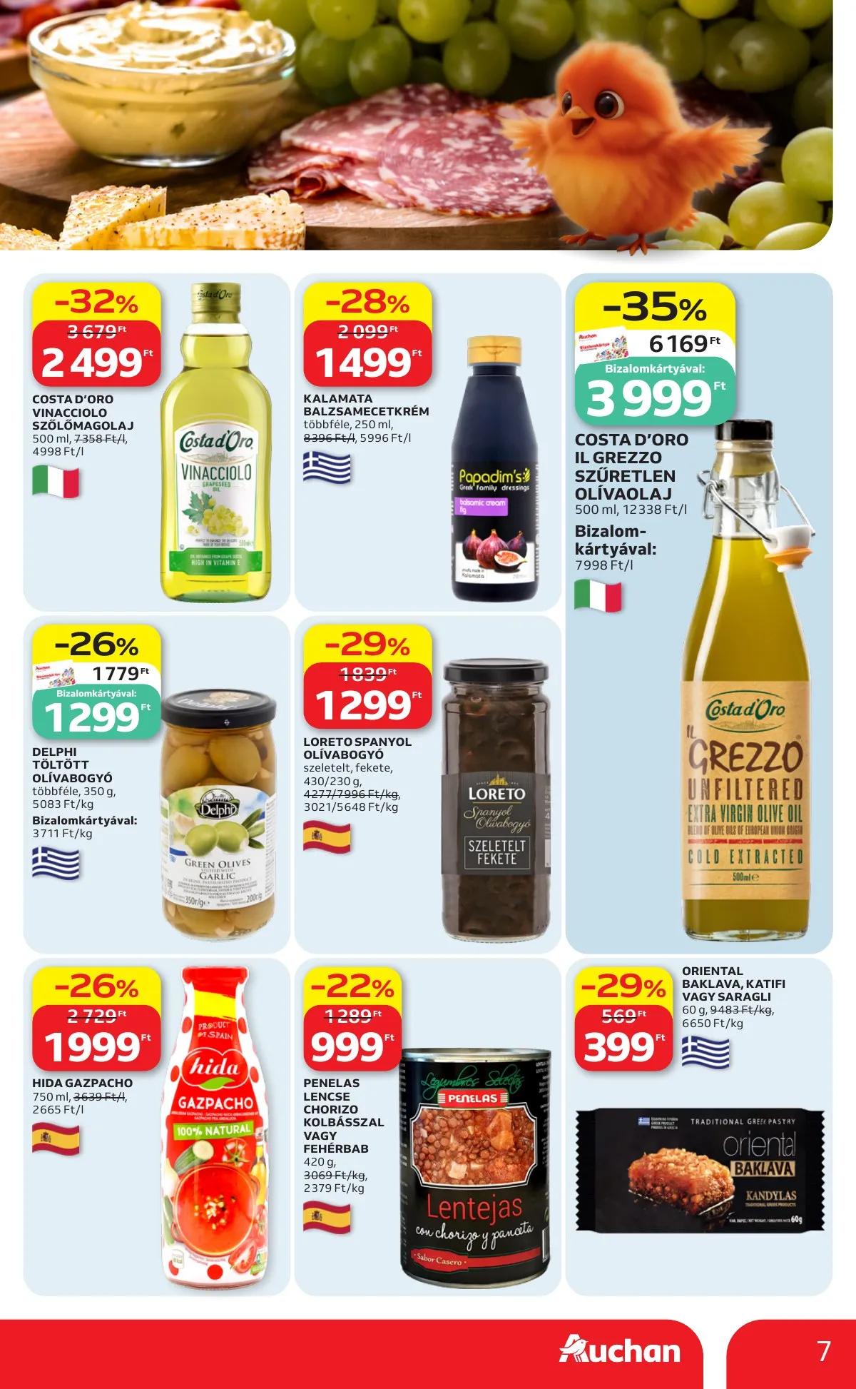 Auchan akciós újság Hipermarket Nemzetkozi konyha 05.07–05.20 – 7. oldal