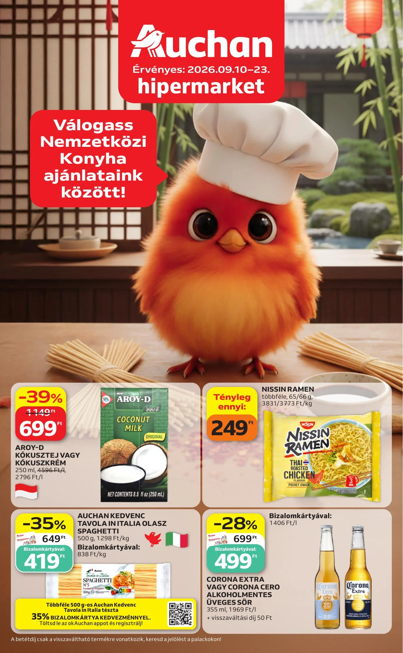 Auchan akciós újság Hipermarket Nemztekozi konyha 09.10–09.23