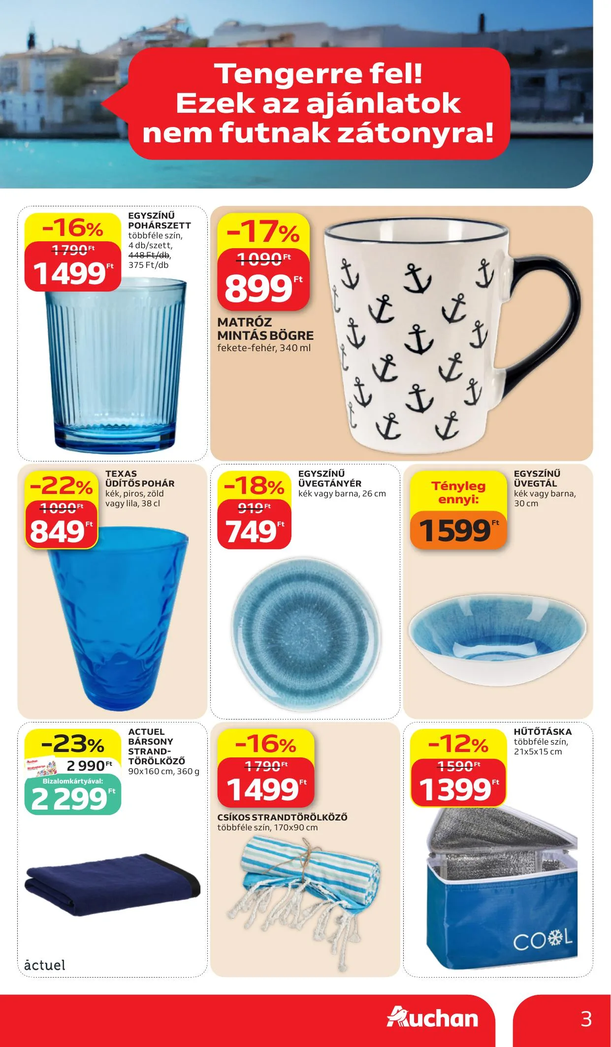 Auchan akciós újság Hipermarket Nyar 06.11–06.17 – 3. oldal