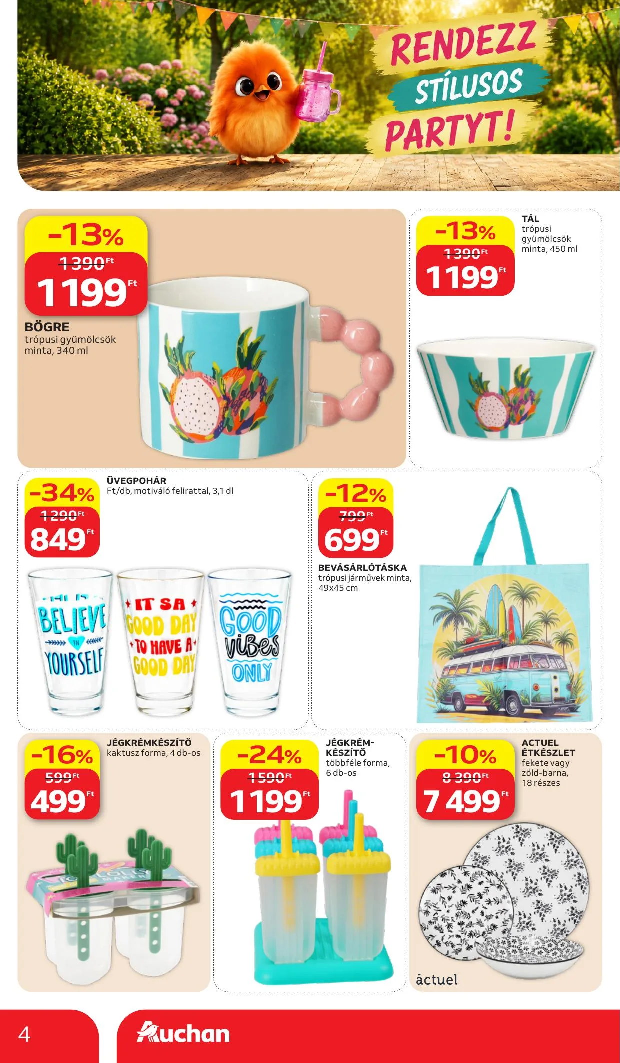 Auchan akciós újság Hipermarket Nyar 06.11–06.17 – 4. oldal