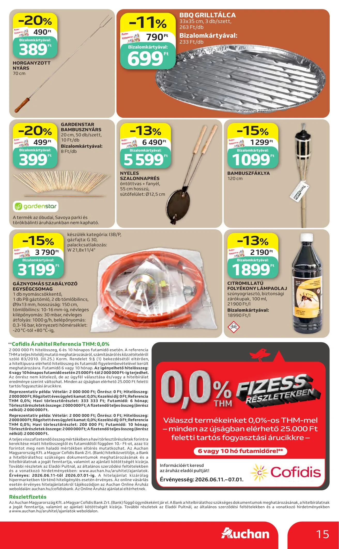 Auchan akciós újság Hipermarket Nyari extra 06.11–07.01 – 15. oldal
