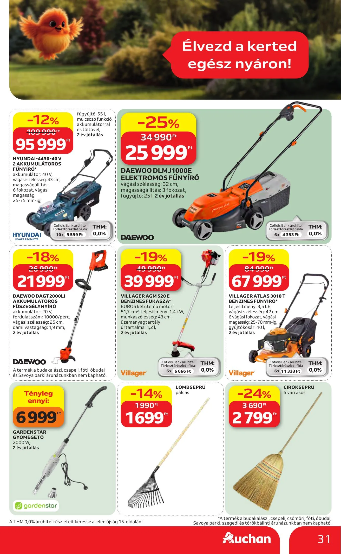 Auchan akciós újság Hipermarket Nyari extra 06.11–07.01 – 31. oldal