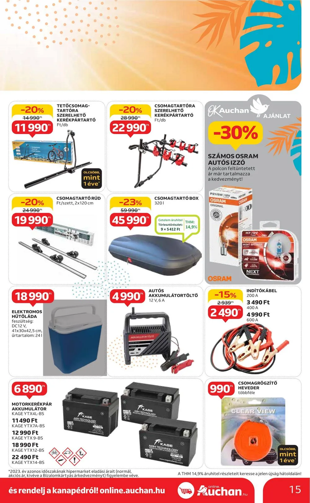 Auchan akciós újság Hipermarket Nyari Havi 06.13–07.13 – 15. oldal