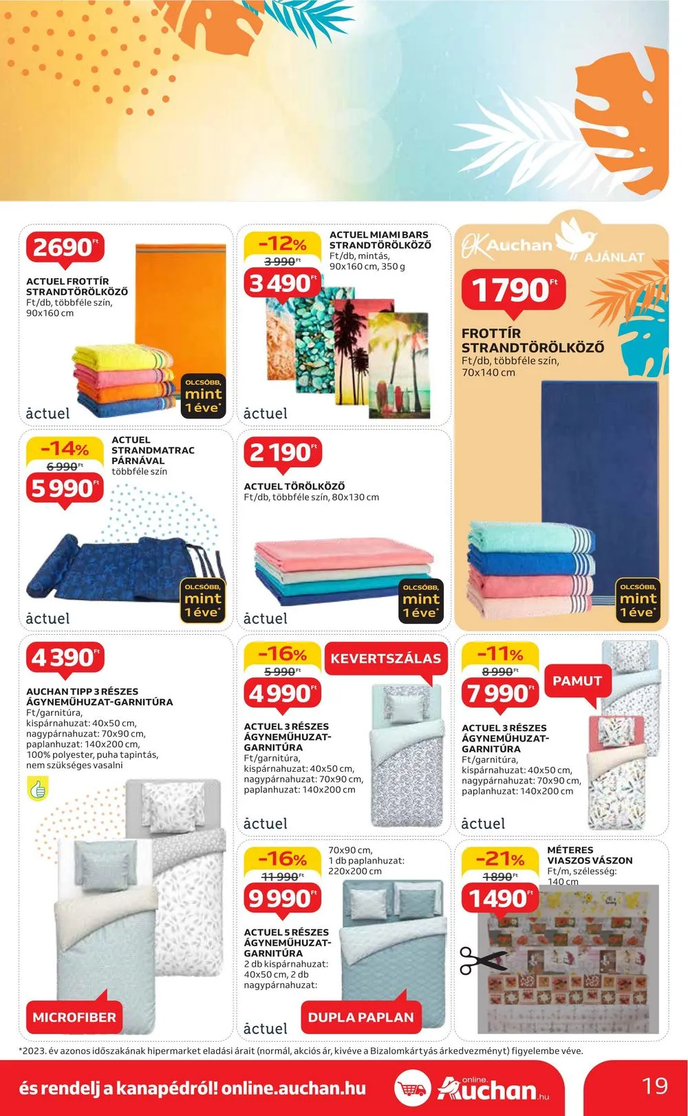 Auchan akciós újság Hipermarket Nyari Havi 06.13–07.13 – 19. oldal