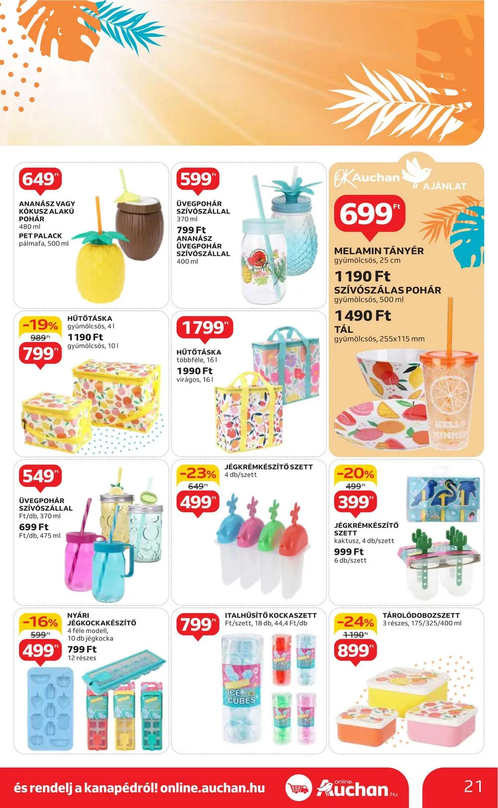Auchan akciós újság Hipermarket Nyari Havi 06.13–07.13 – 21. oldal