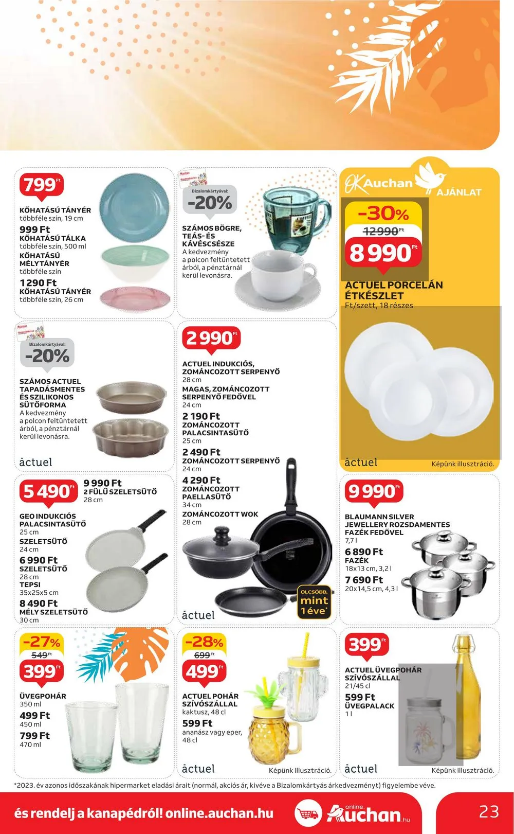 Auchan akciós újság Hipermarket Nyari Havi 06.13–07.13 – 23. oldal
