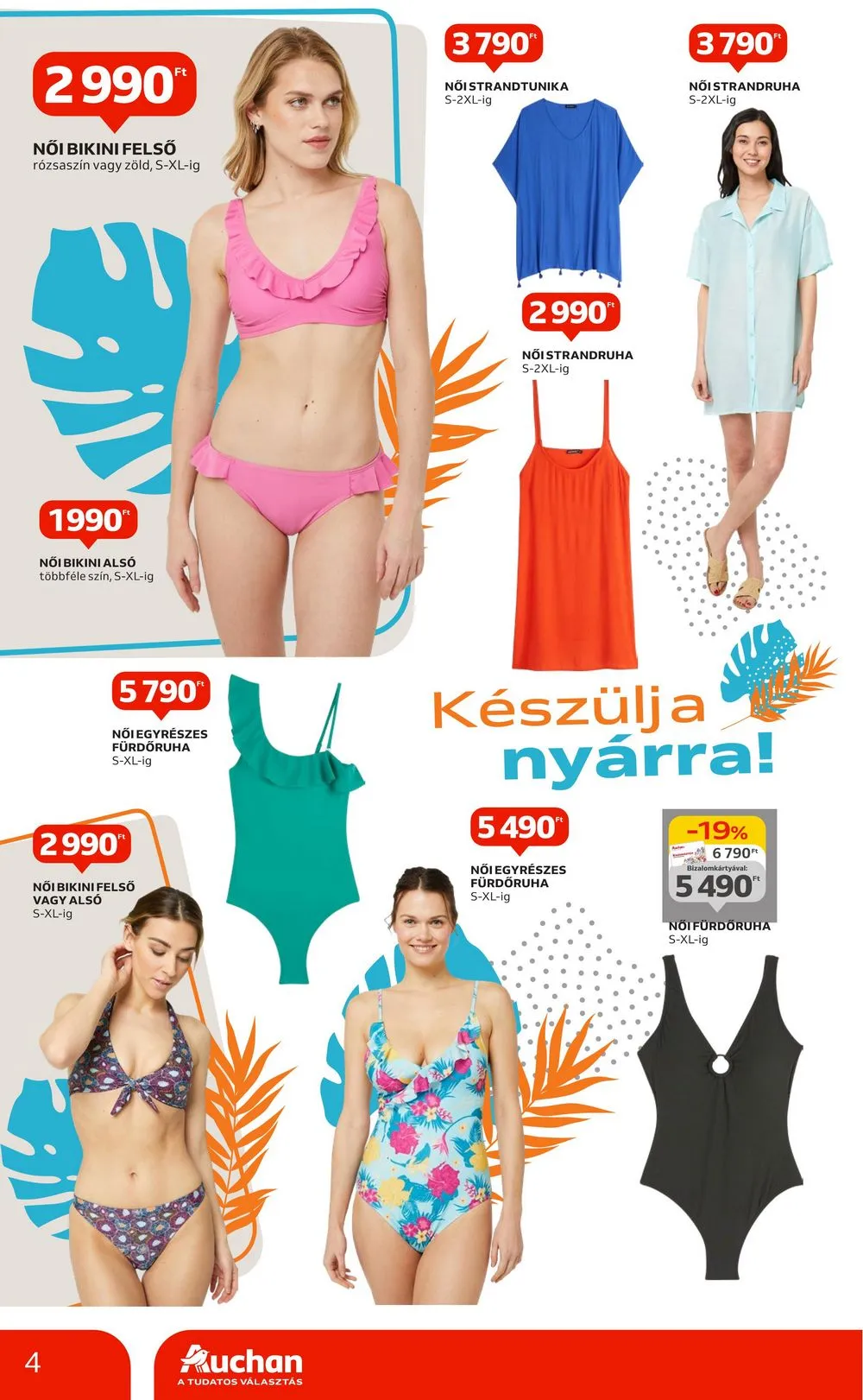Auchan akciós újság Hipermarket Nyari Textil 05.09–06.05 – 4. oldal