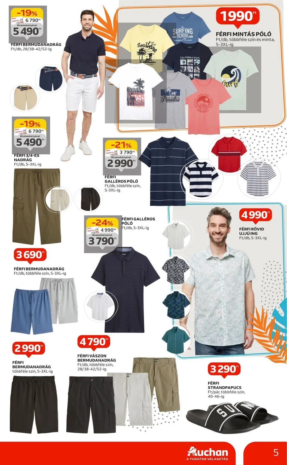 Auchan akciós újság Hipermarket Nyari Textil 05.09–06.05 – 5. oldal