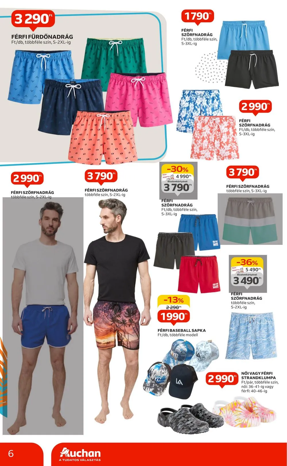 Auchan akciós újság Hipermarket Nyari Textil 05.09–06.05 – 6. oldal